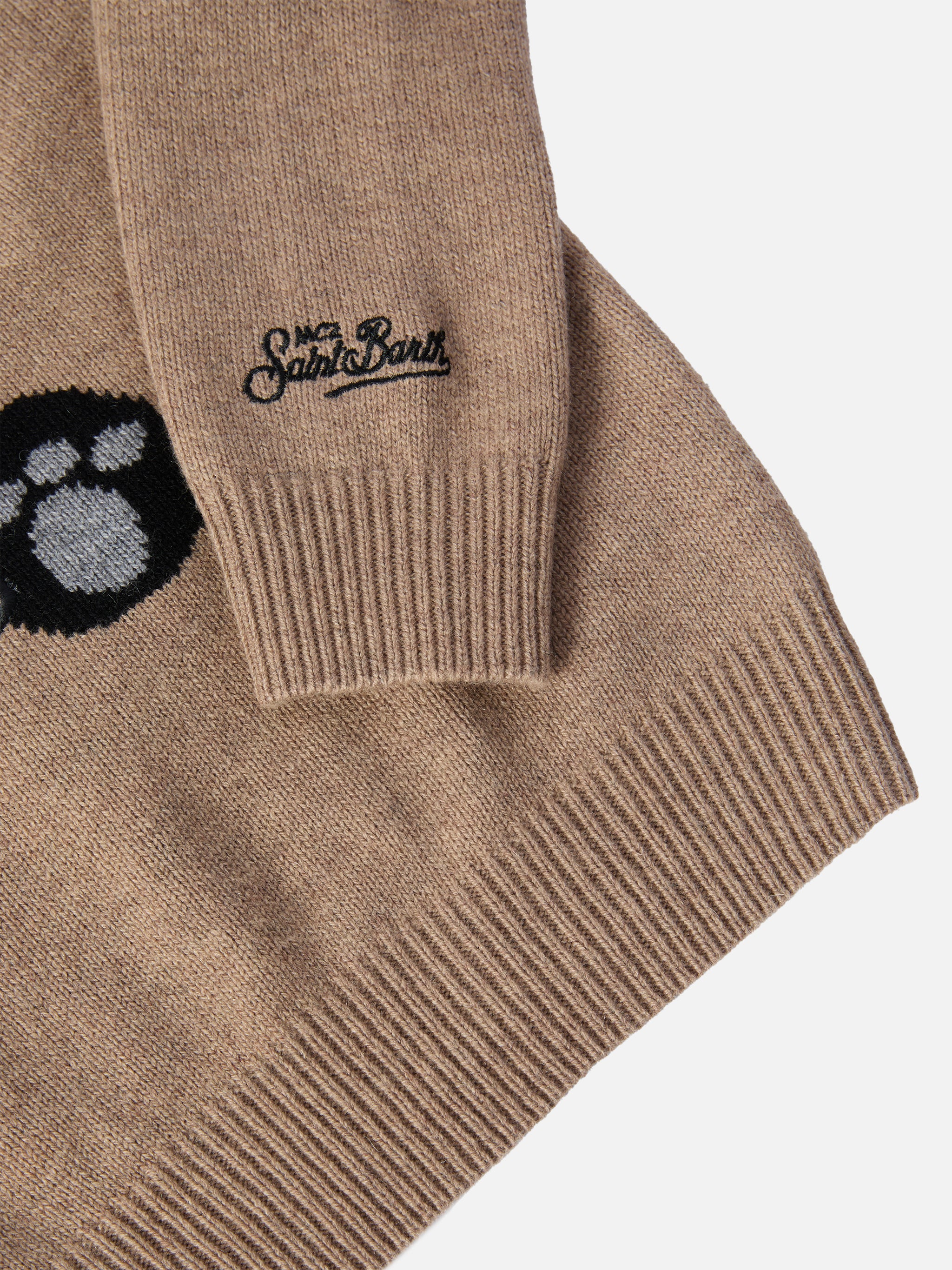 Girocollo Douglas in misto cashmere con patch Panda Trudi | TRUDI SPECIAL EDITION - Image 4