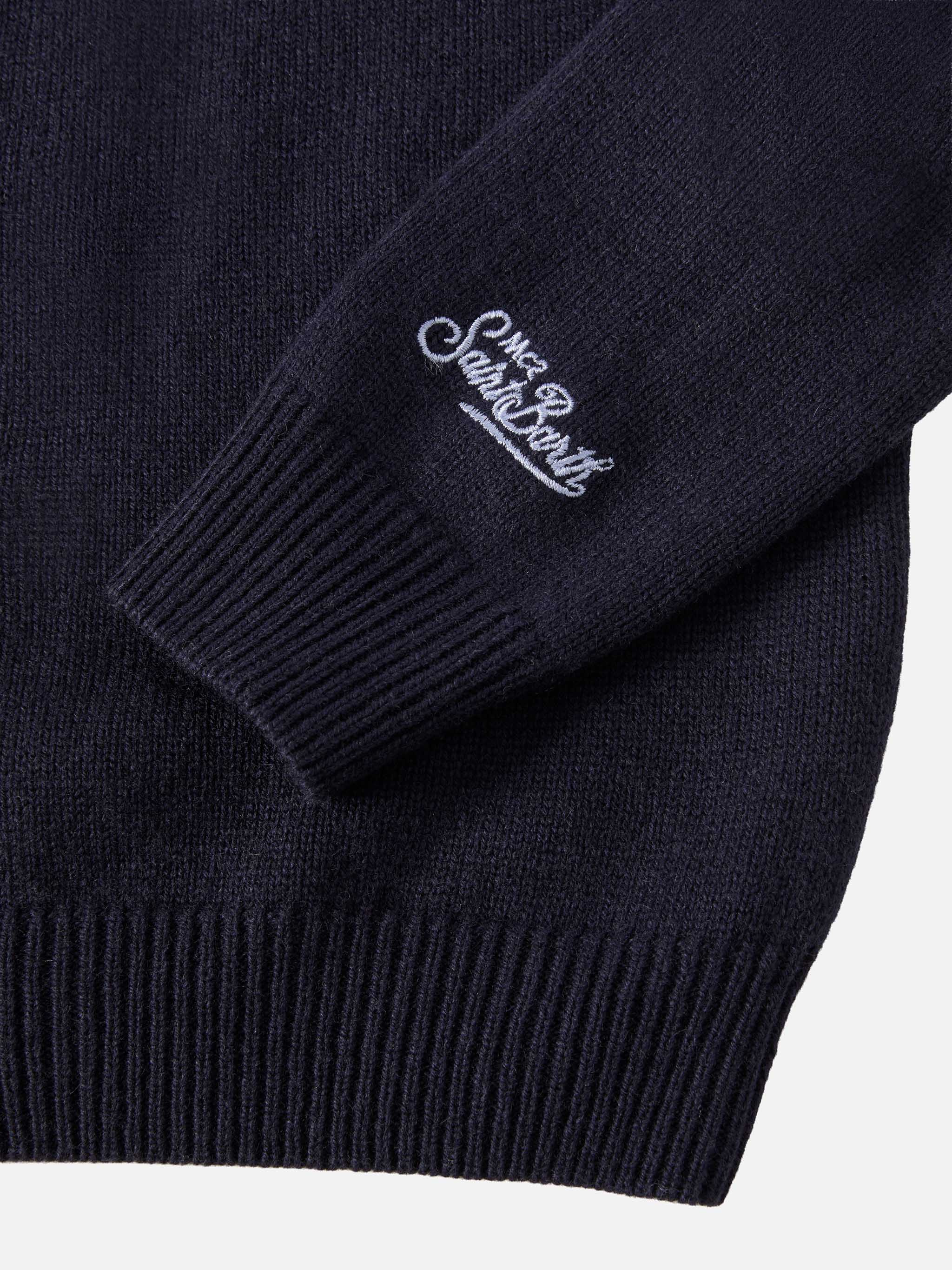 Girocollo Douglas in misto cashmere con jacquard Sciupa Femmine - Image 3
