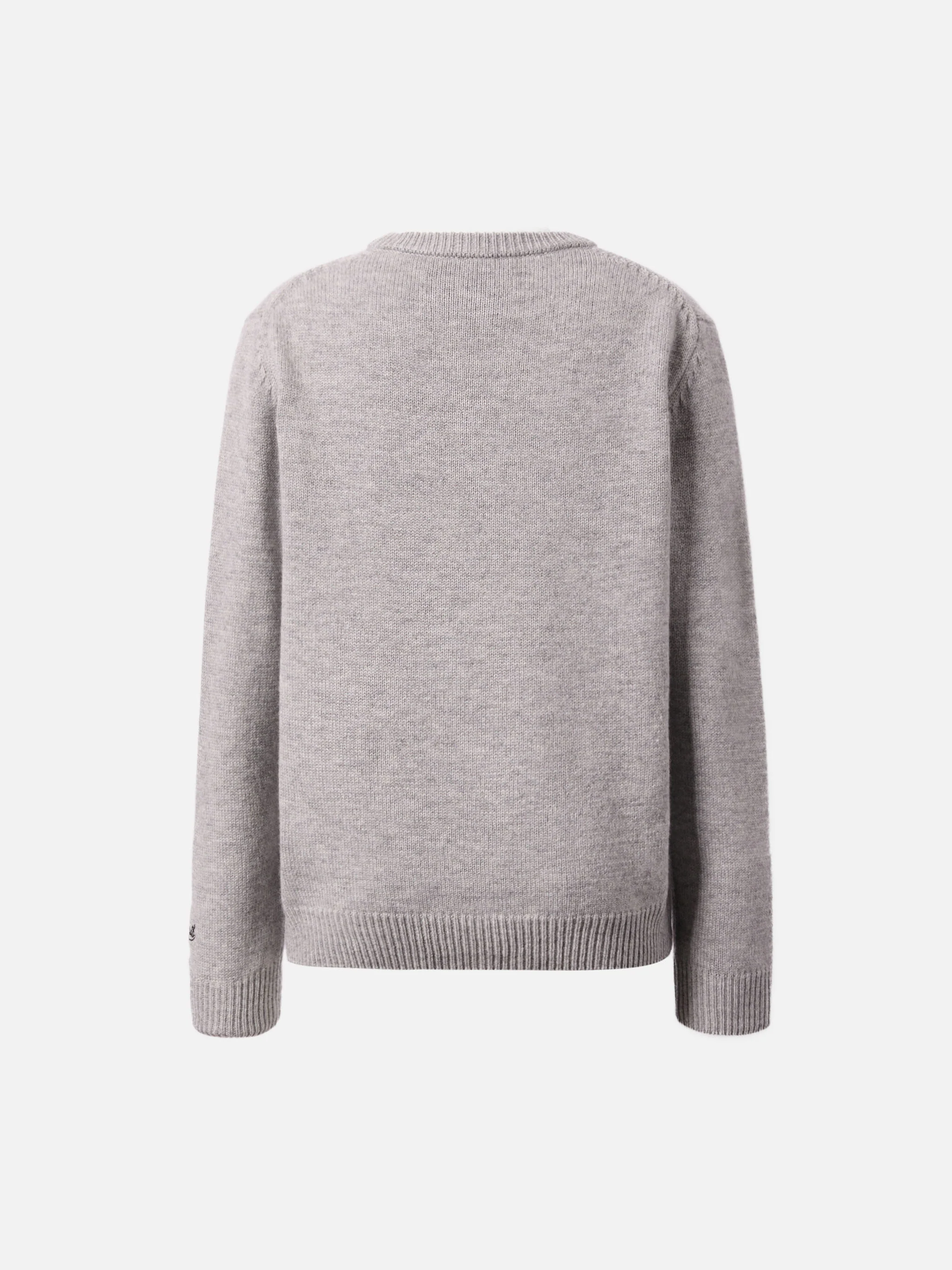 Girocollo Douglas in misto cashmere con stampa Woodstock e ricamo Vado dai Nonni | PEANUTS SPECIAL EDITION - Image 4