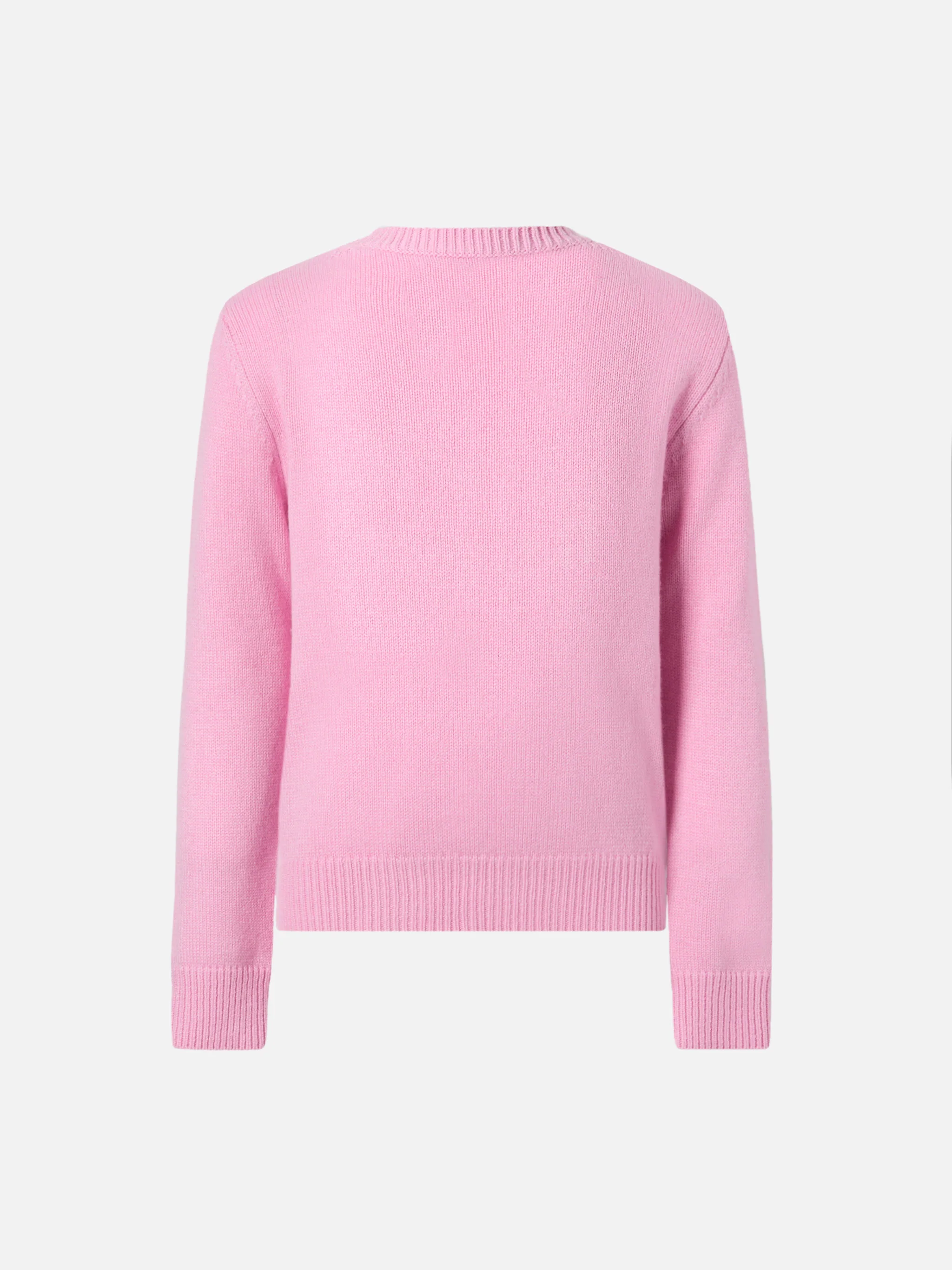 Girocollo Princess in misto cashmere con jacquard Bella e Brava - Image 2