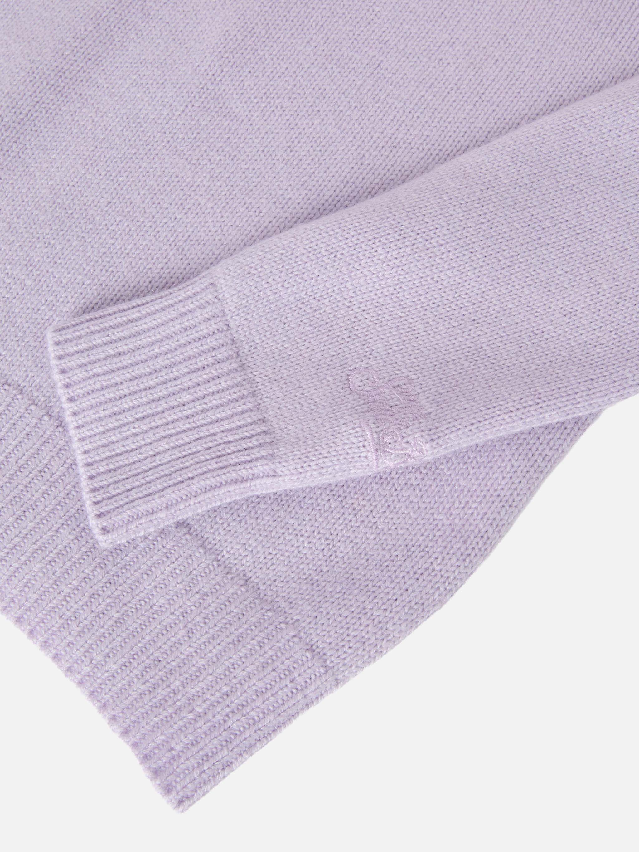 Girocollo Princess in misto cashmere con jacquard Bella e Monella - Image 4