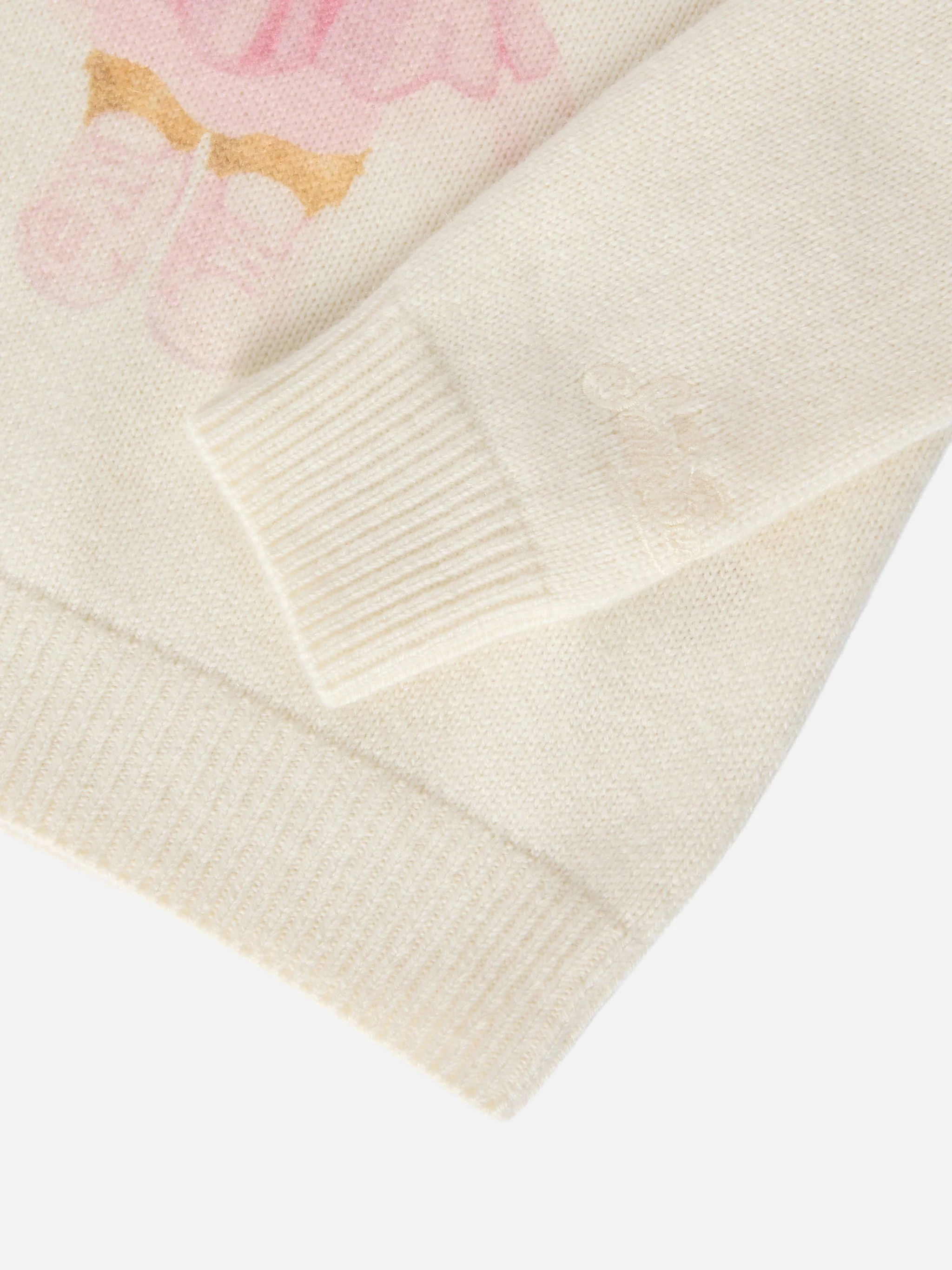Maglione Princess in misto cashmere con stampa orsetto e ricamo - Image 4