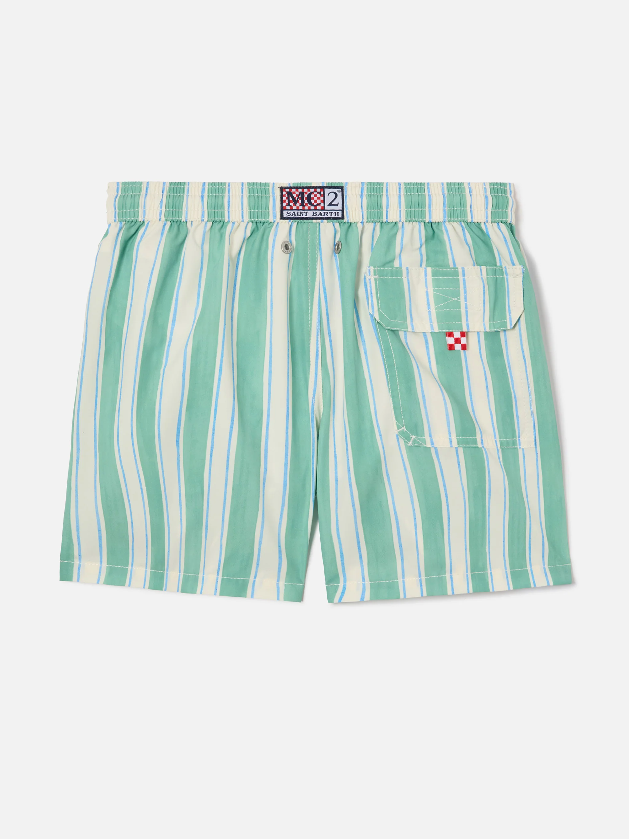 Costume Syros Jr a righe con ricamo St. Barth - Image 2