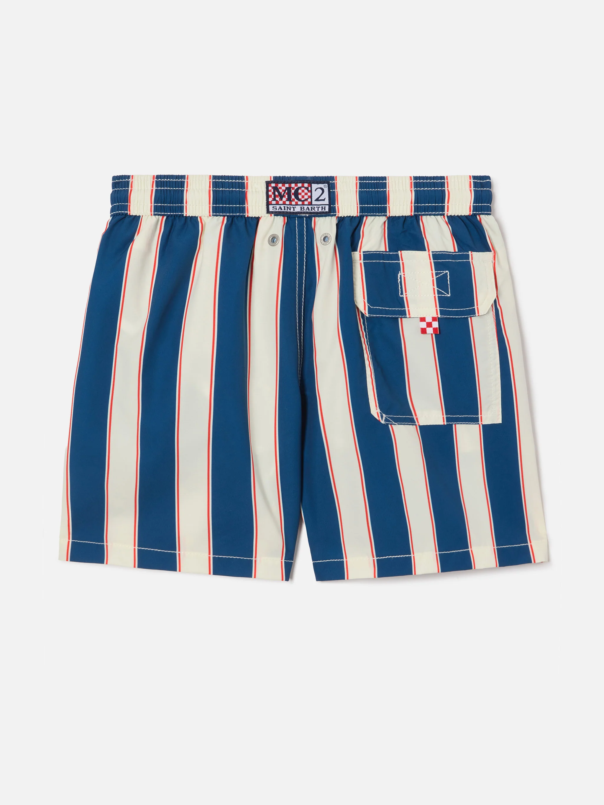 Costume Syros Jr a righe con ricamo St. Barth - Image 2