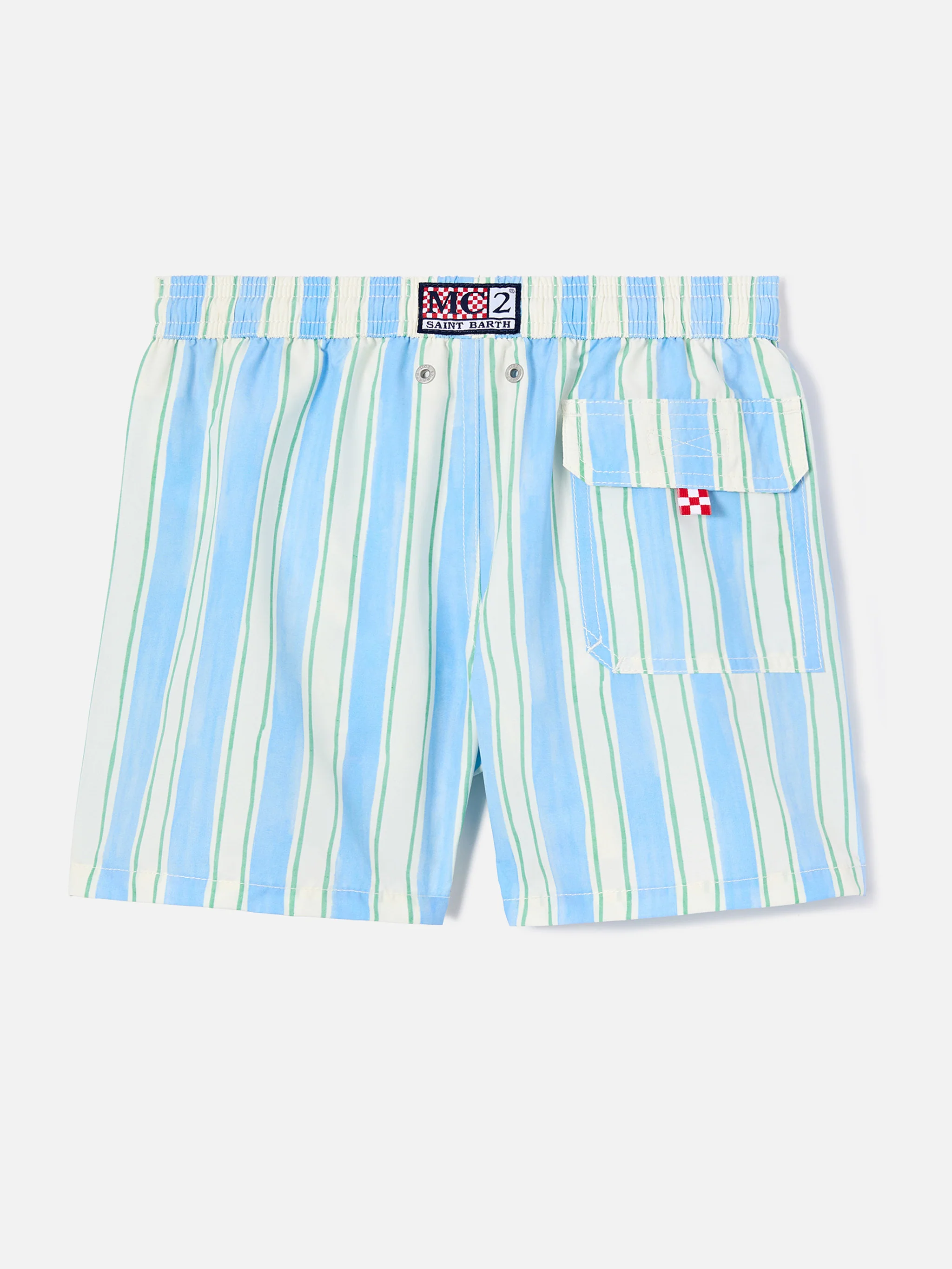 Costume Syros Jr a righe con ricamo St. Barth - Image 2