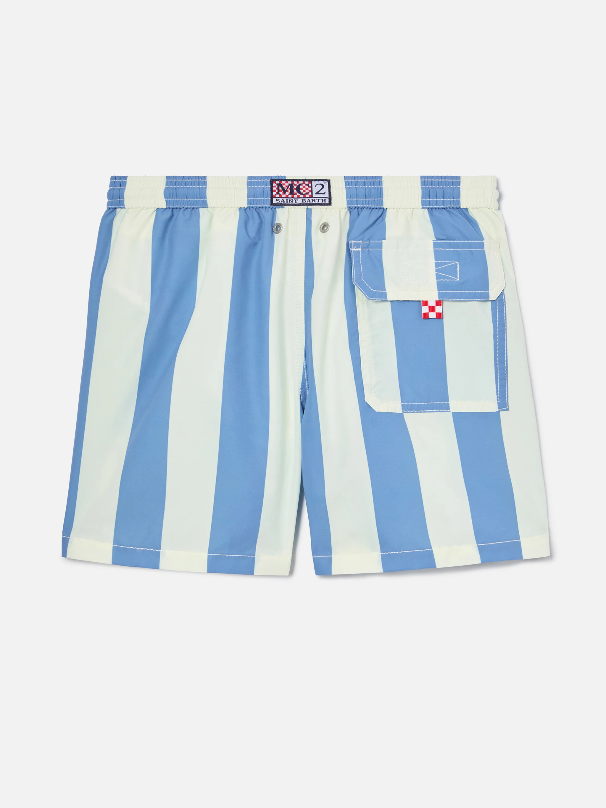 Costume Syros Jr a righe larghe con ricamo St. Barth - Image 2