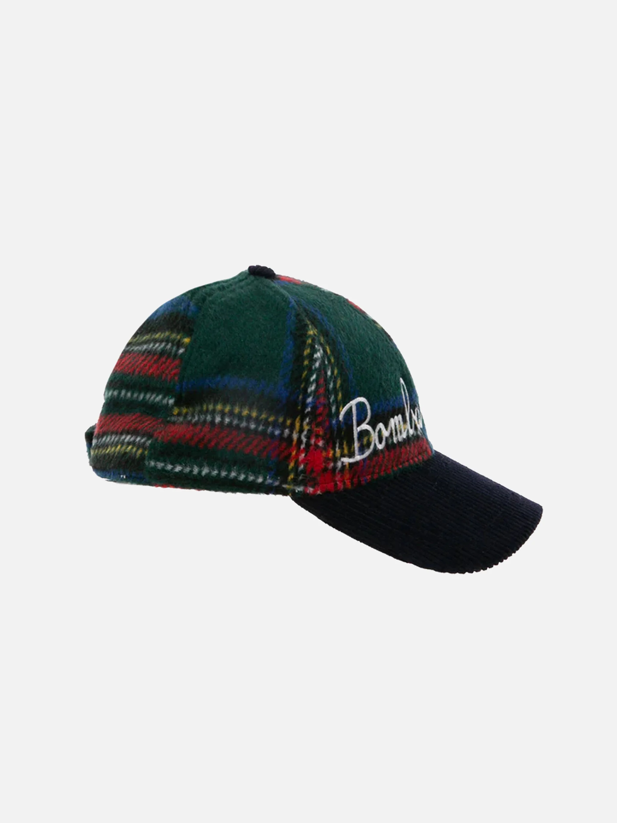 Berretto da baseball tartan con ricamo Bombardino - Image 3