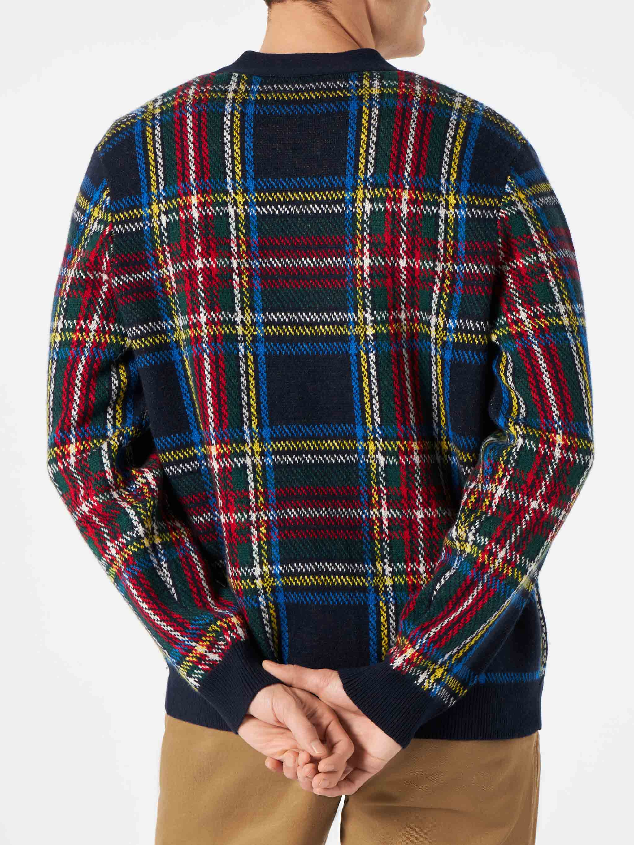 Cardigan Jonan tartan con patch - Image 3