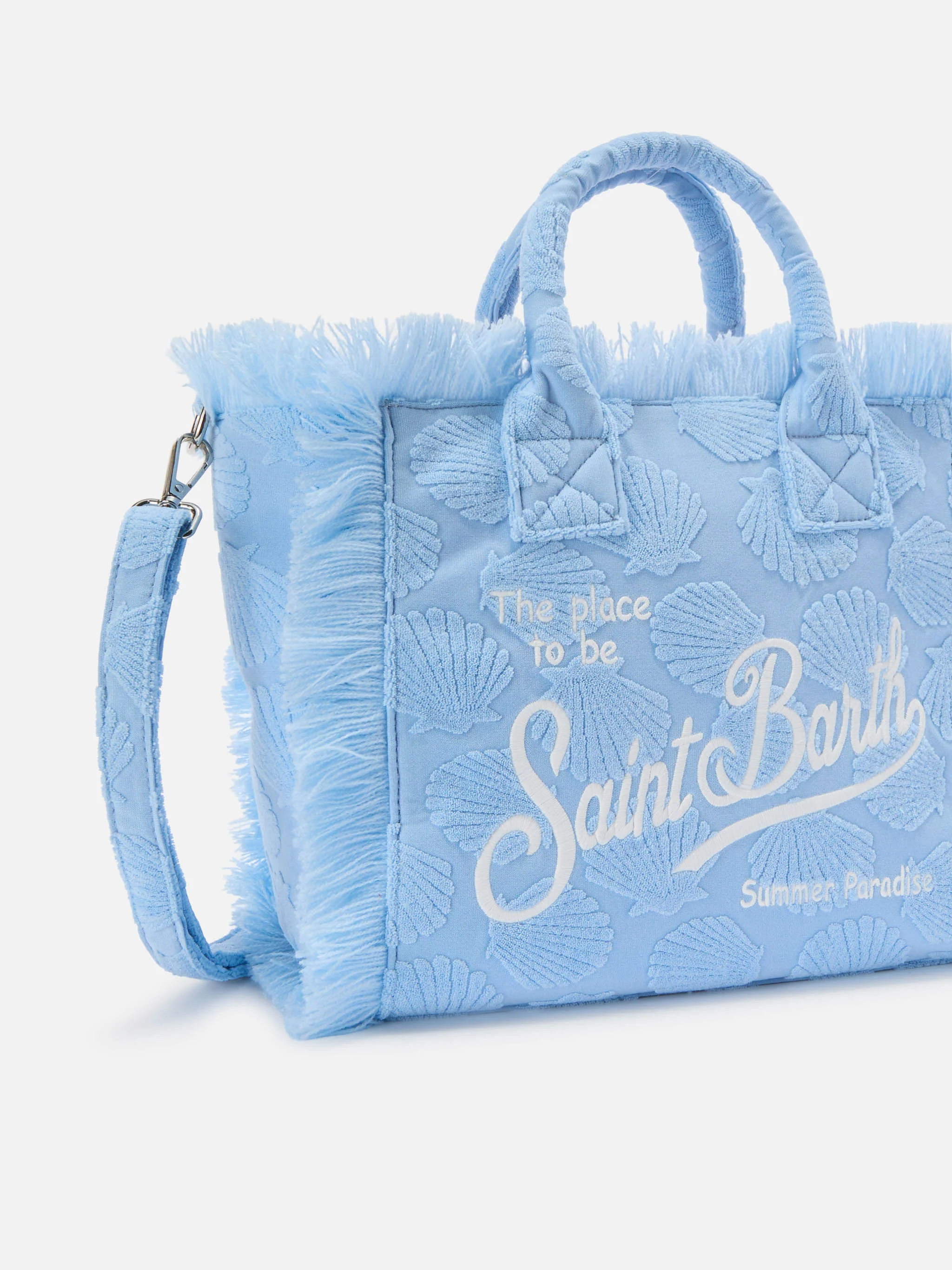 Borsa Colette in tessuto effetto spugna con conchiglie in rilievo - Image 3