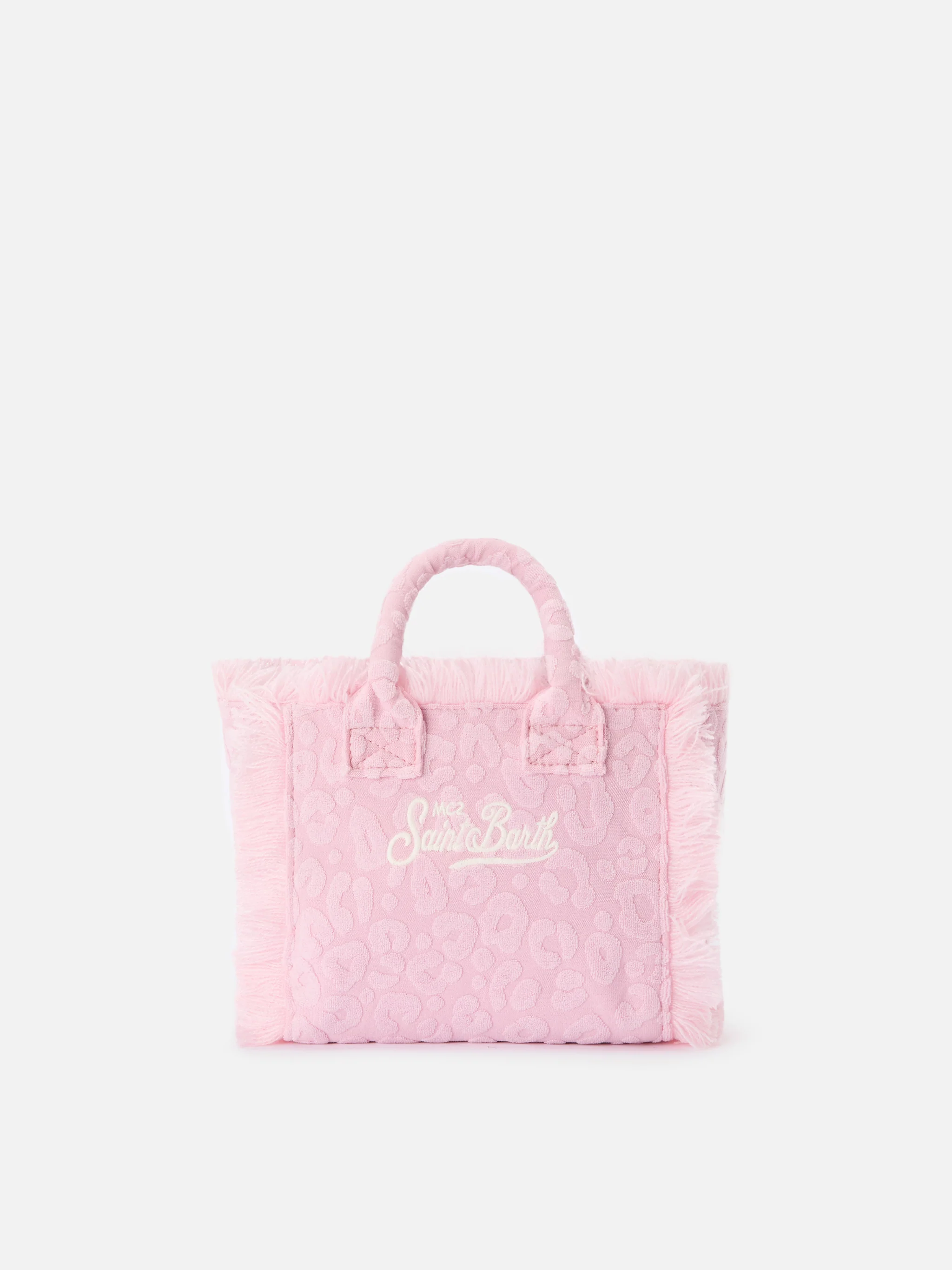 Borsa Vanity mini in tessuto effetto spugna con leopardato in rilievo - Image 4
