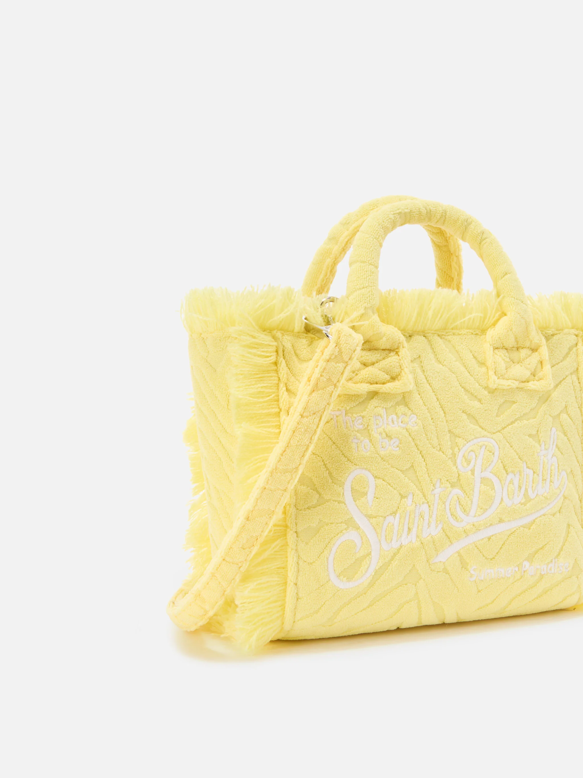 Borsa Vanity mini in tessuto effetto spugna con zebrato in rilievo - Image 3