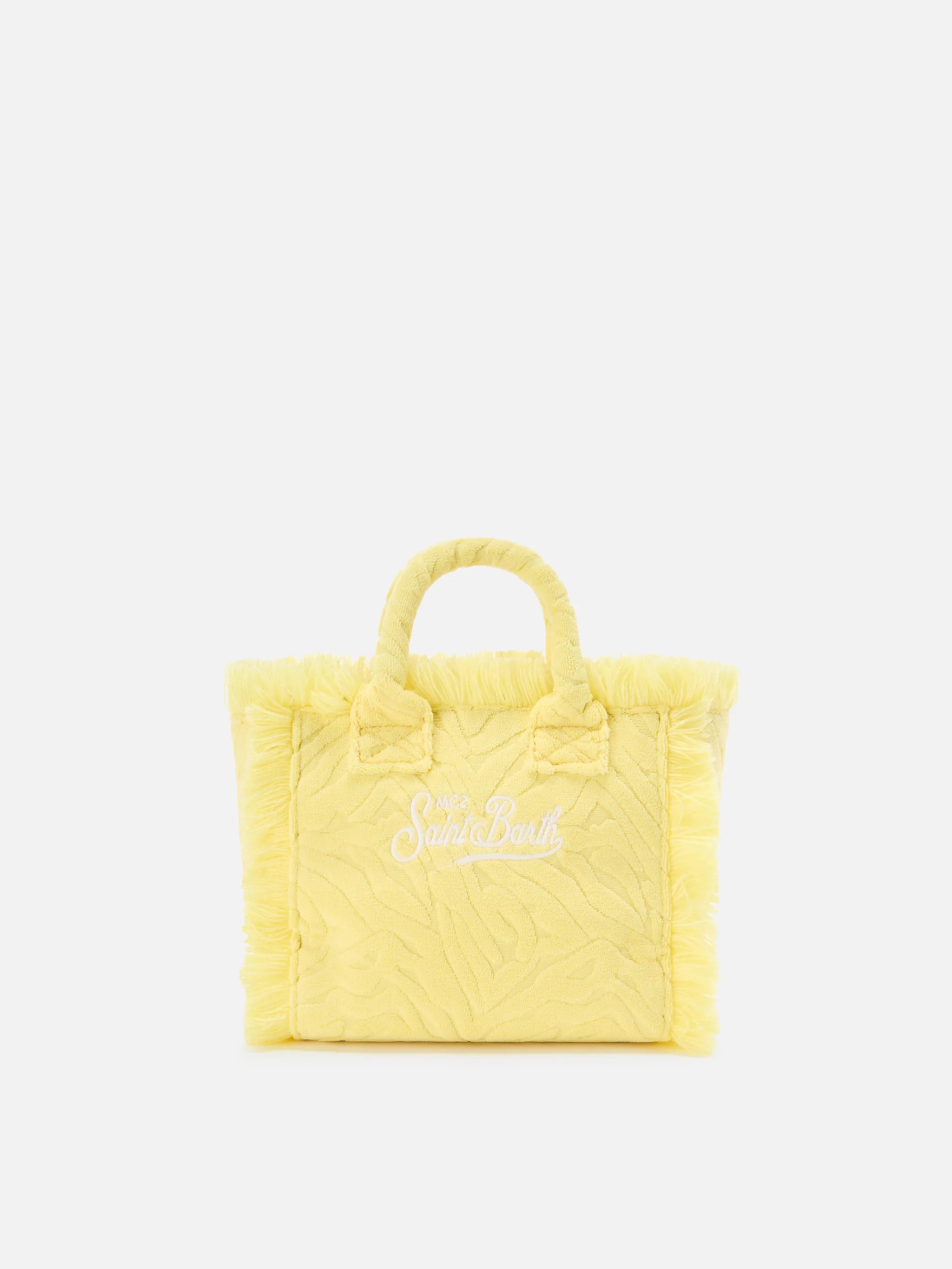 Borsa Vanity mini in tessuto effetto spugna con zebrato in rilievo - Image 4
