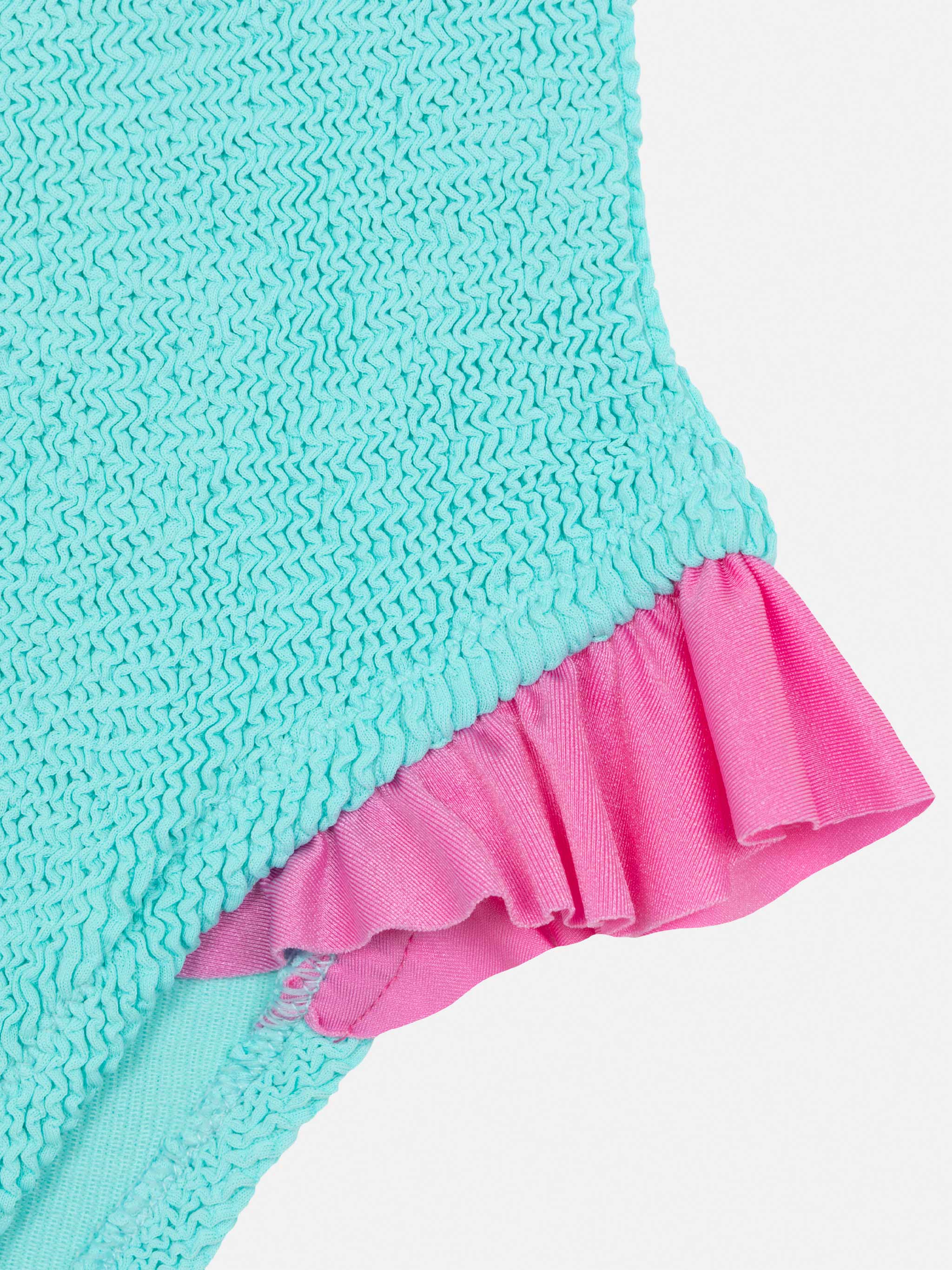 Costume intero Tiana in crinkle verde acqua - Image 3