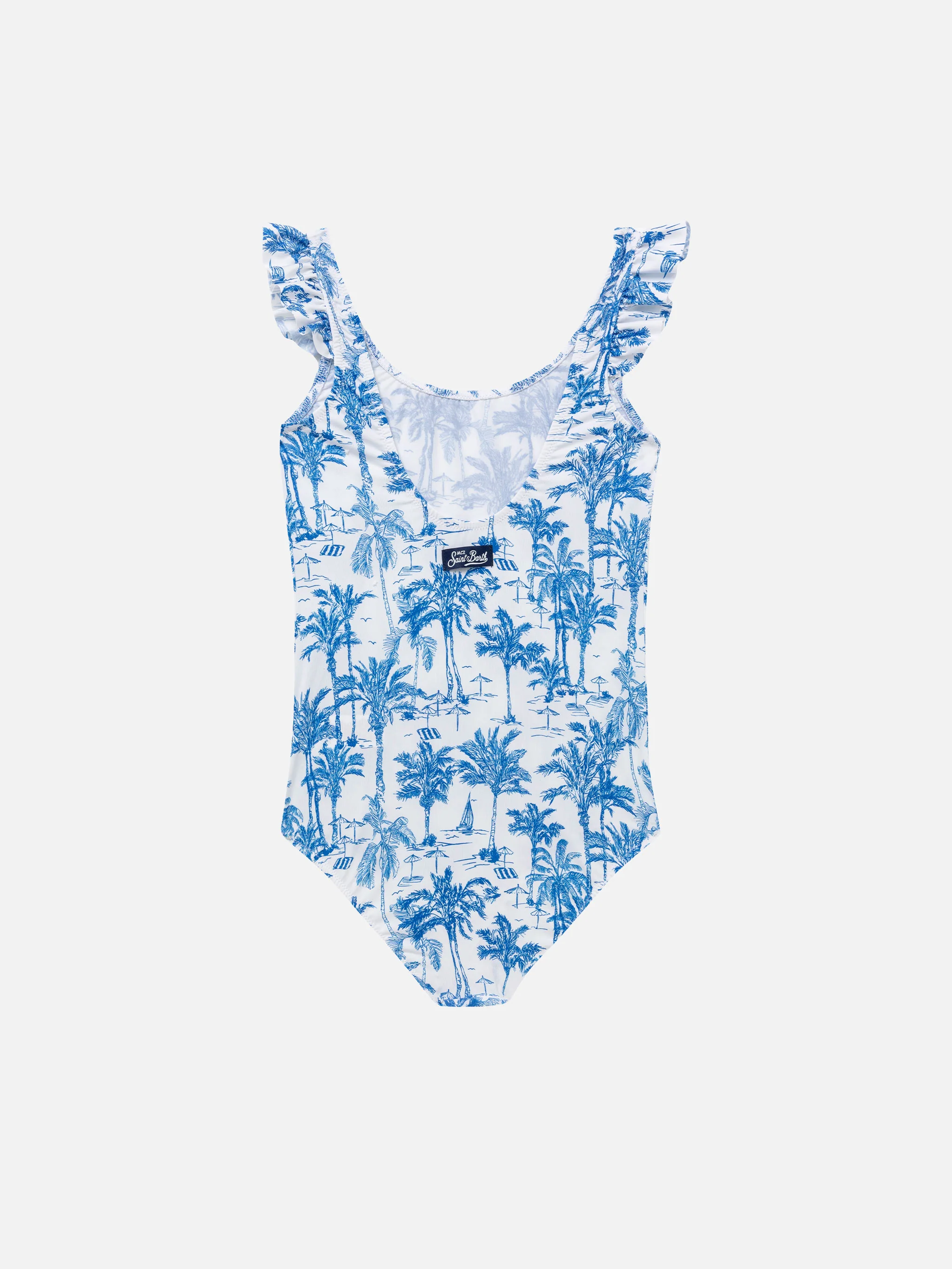 Costume intero Tilda con spalline arricciate - Image 2
