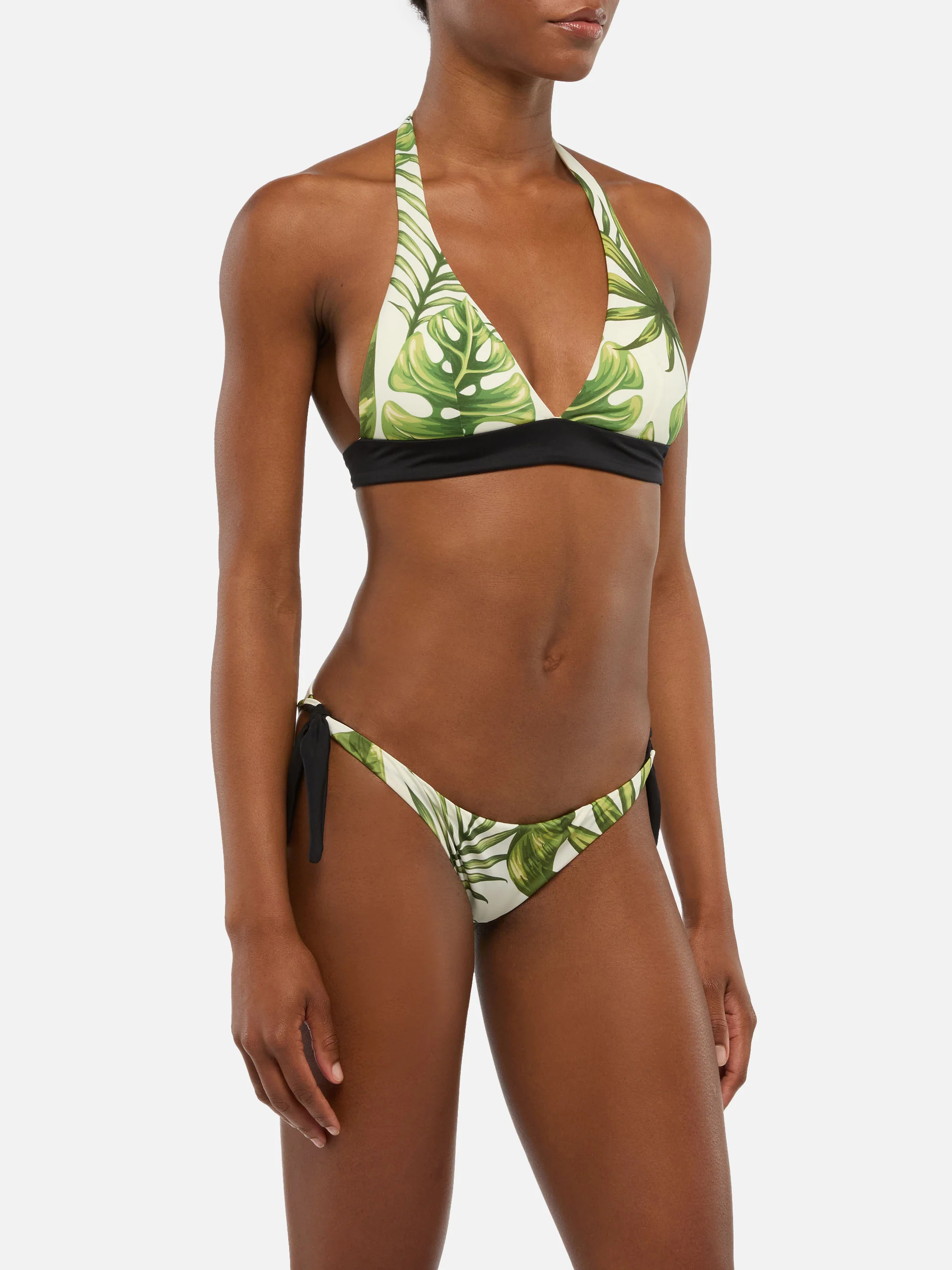 Bikini a triangolo Joanne Ines con stampa tropicale - Image 2