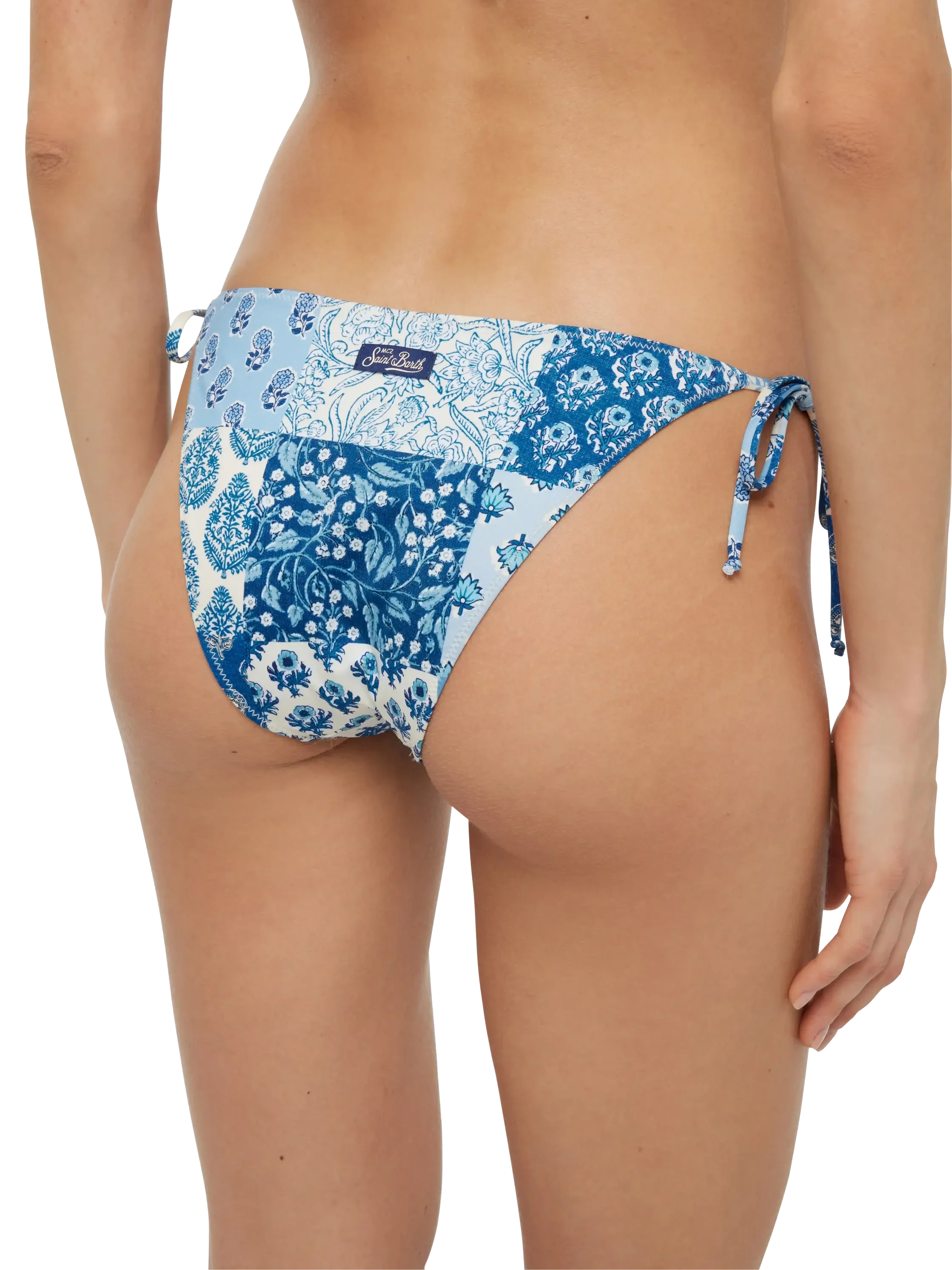 Bikini a triangolo Leah Virgo con stampa floreale patch - Image 6