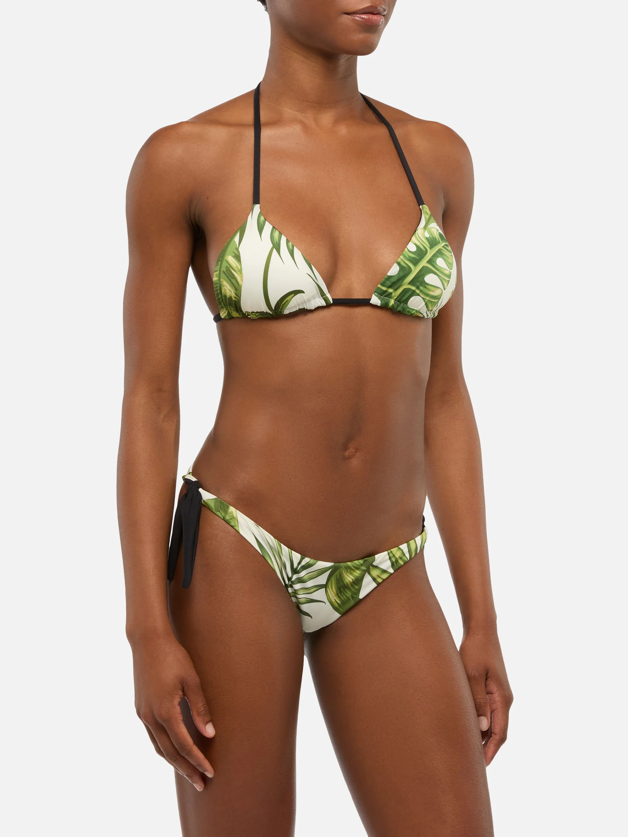 Bikini a triangolo Zoe Ines con stampa tropicale - Image 2