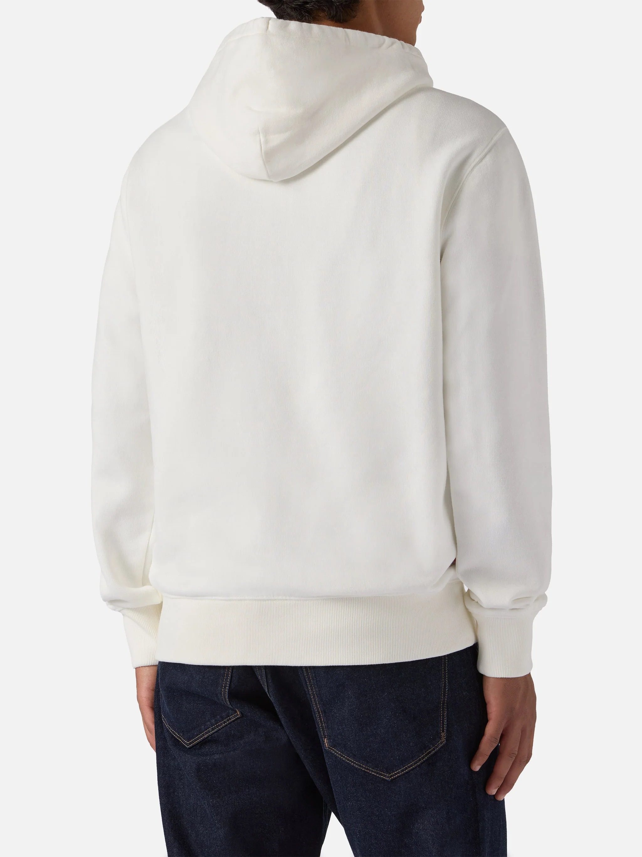 Felpa Tribeca in cotone bianco con cappuccio e stampa flock Yuppies | YUPPIES SPECIAL EDITION - Image 3