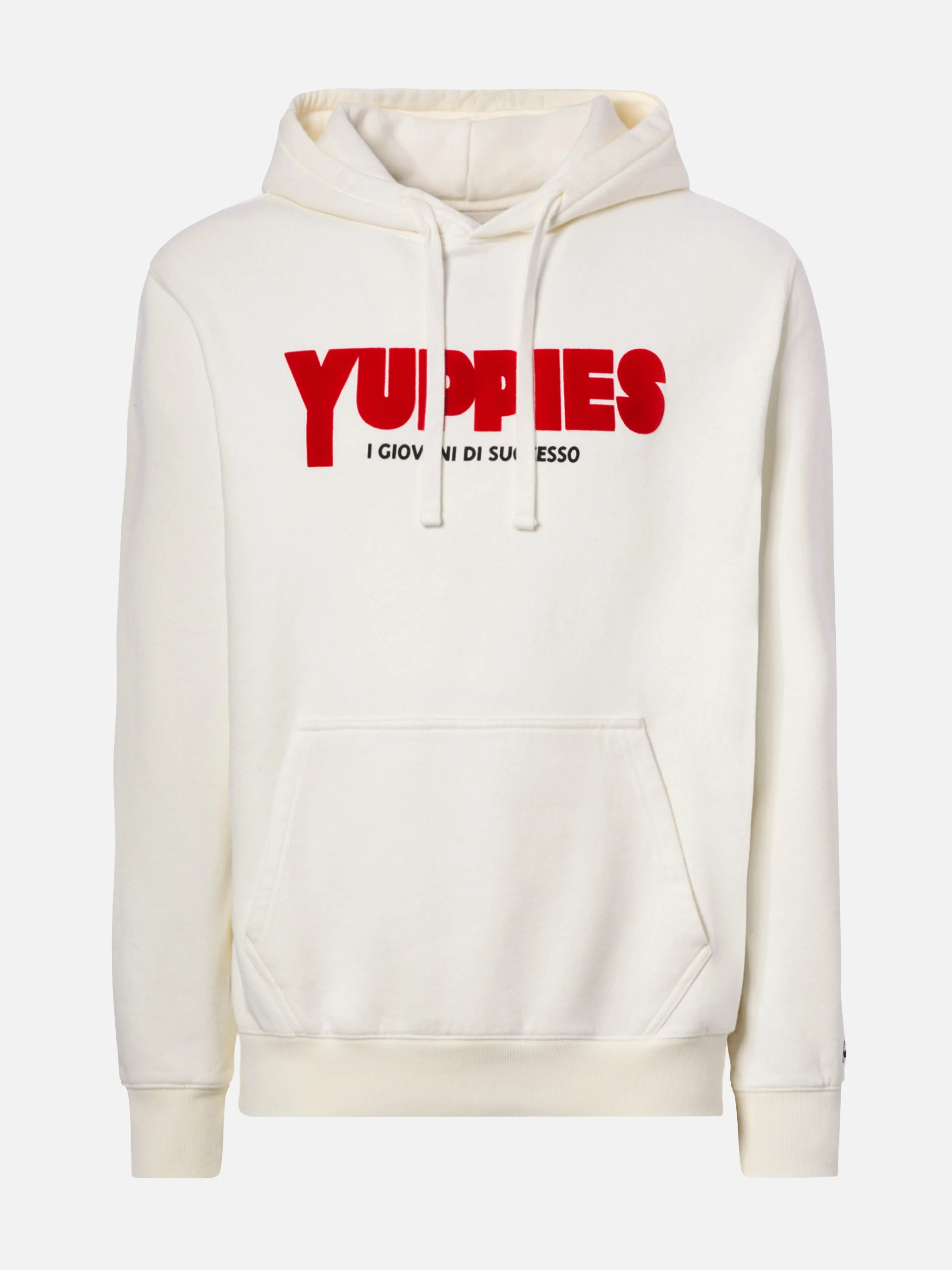 Felpa Tribeca in cotone bianco con cappuccio e stampa flock Yuppies | YUPPIES SPECIAL EDITION - Image 5