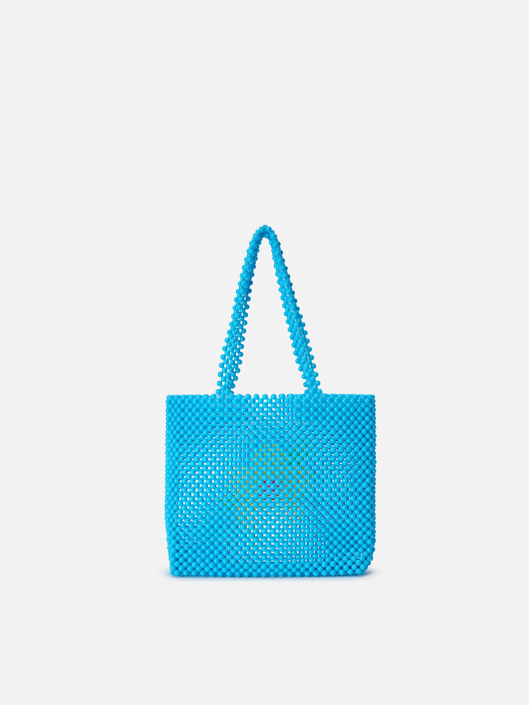 Beaded Shopper Bag turchese - Image 3