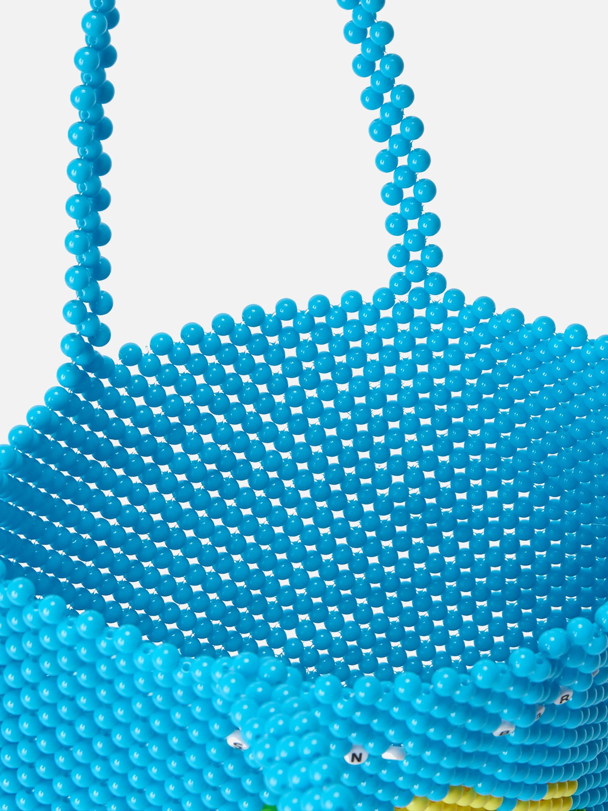 Beaded Shopper Bag turchese - Image 4