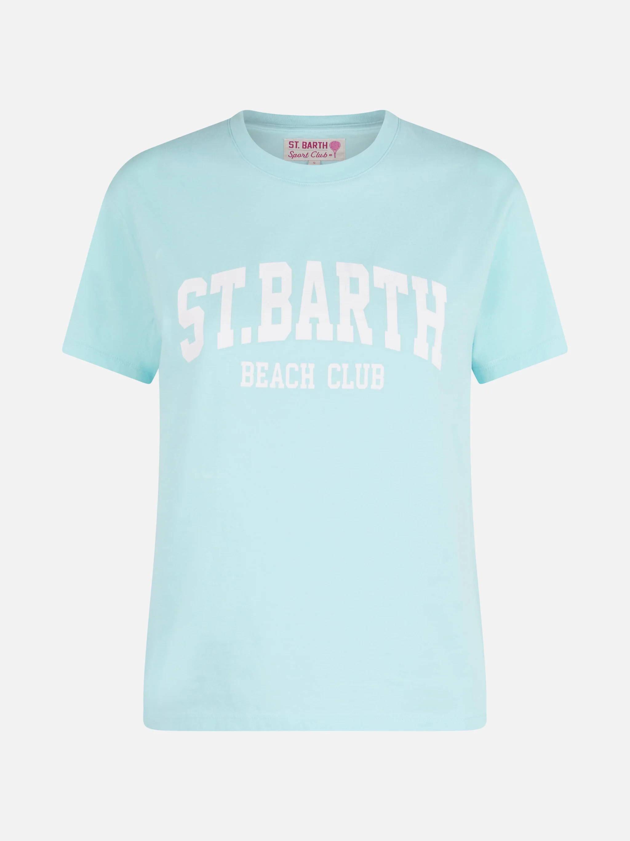T-shirt Emilie in cotone con stampa St. Barth Beach Club - Image 4