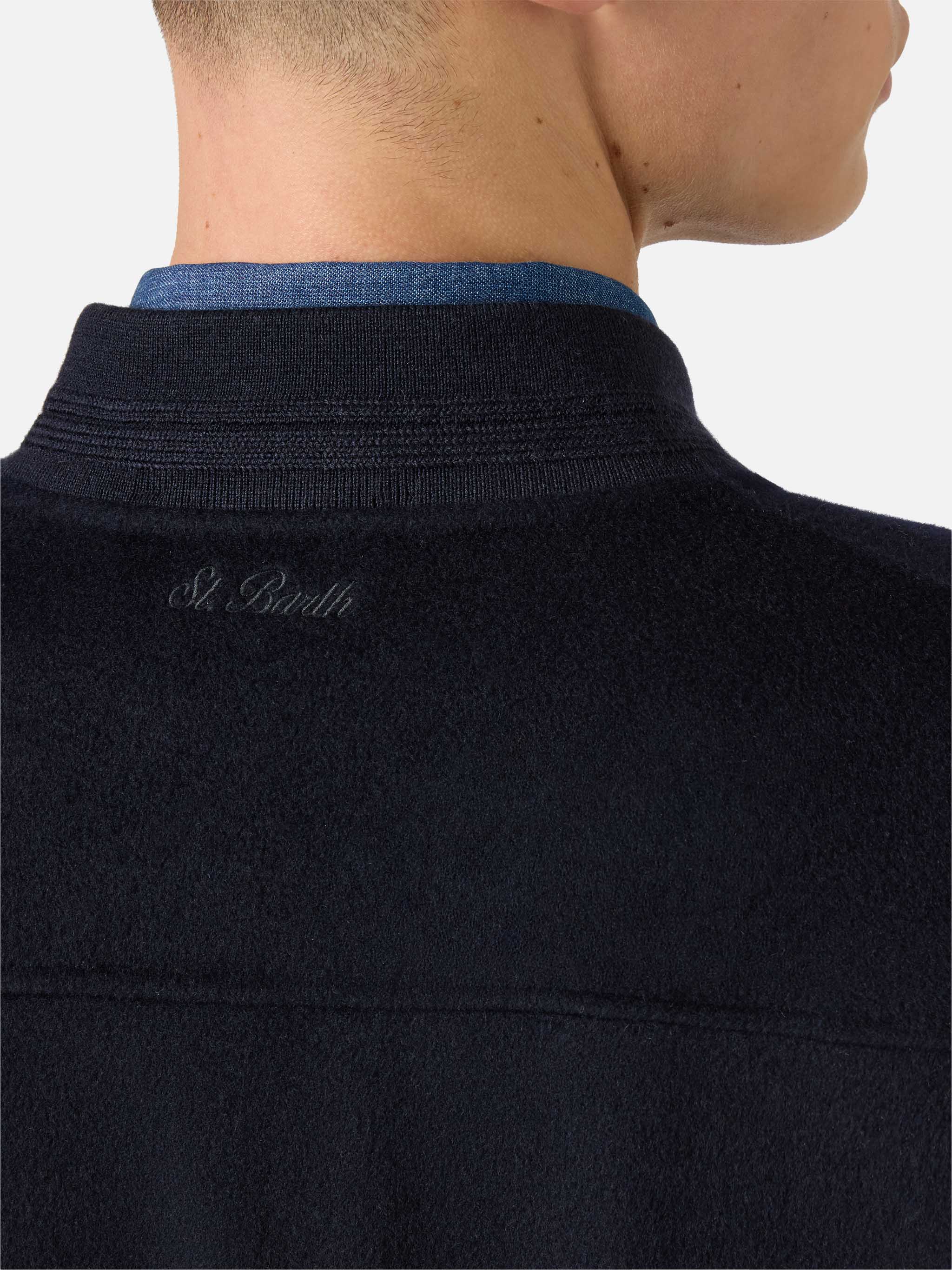 Bomber Camden in lana blu sfoderato  - Image 6