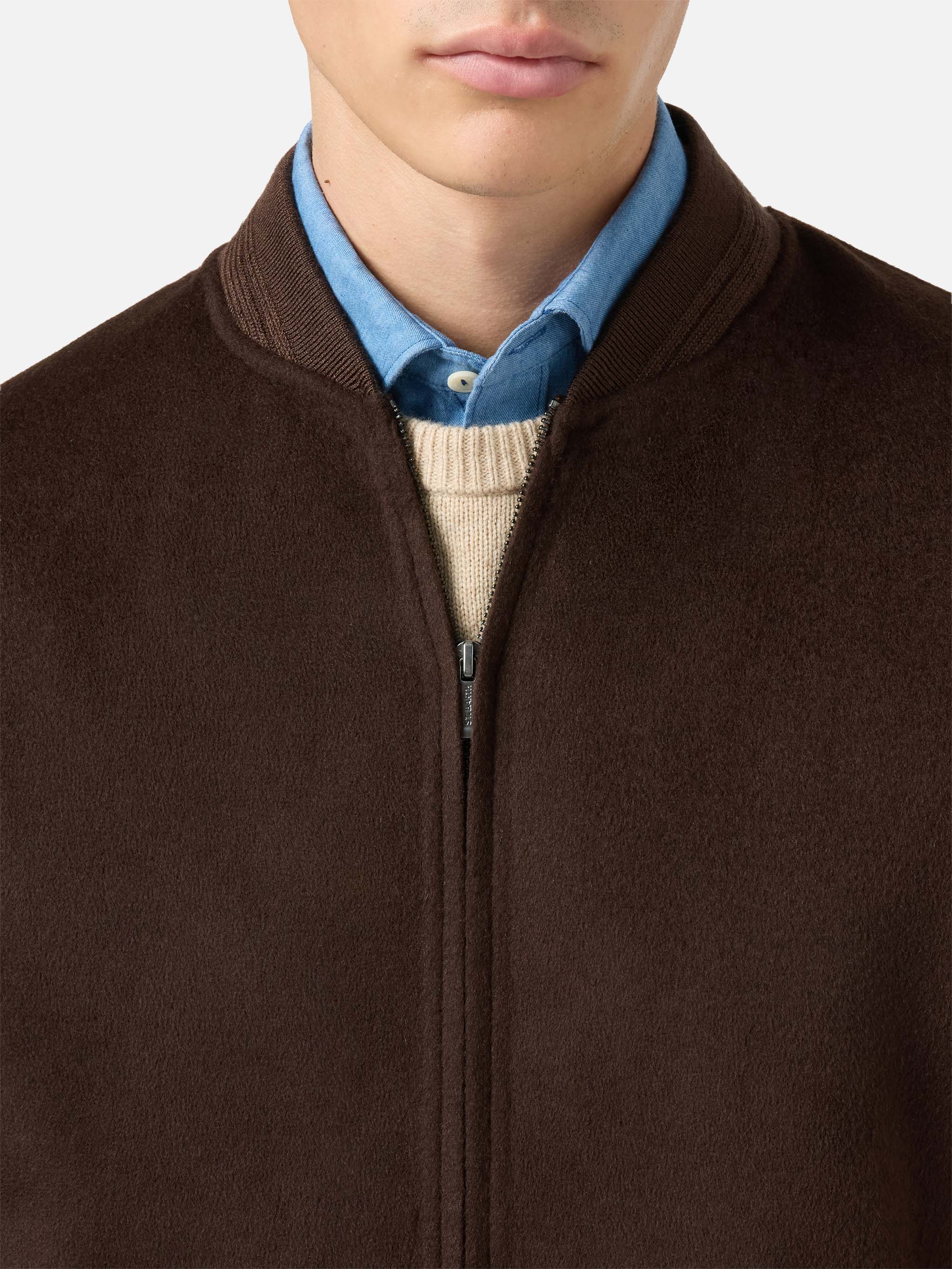 Bomber Camden in lana marrone sfoderato  - Image 3