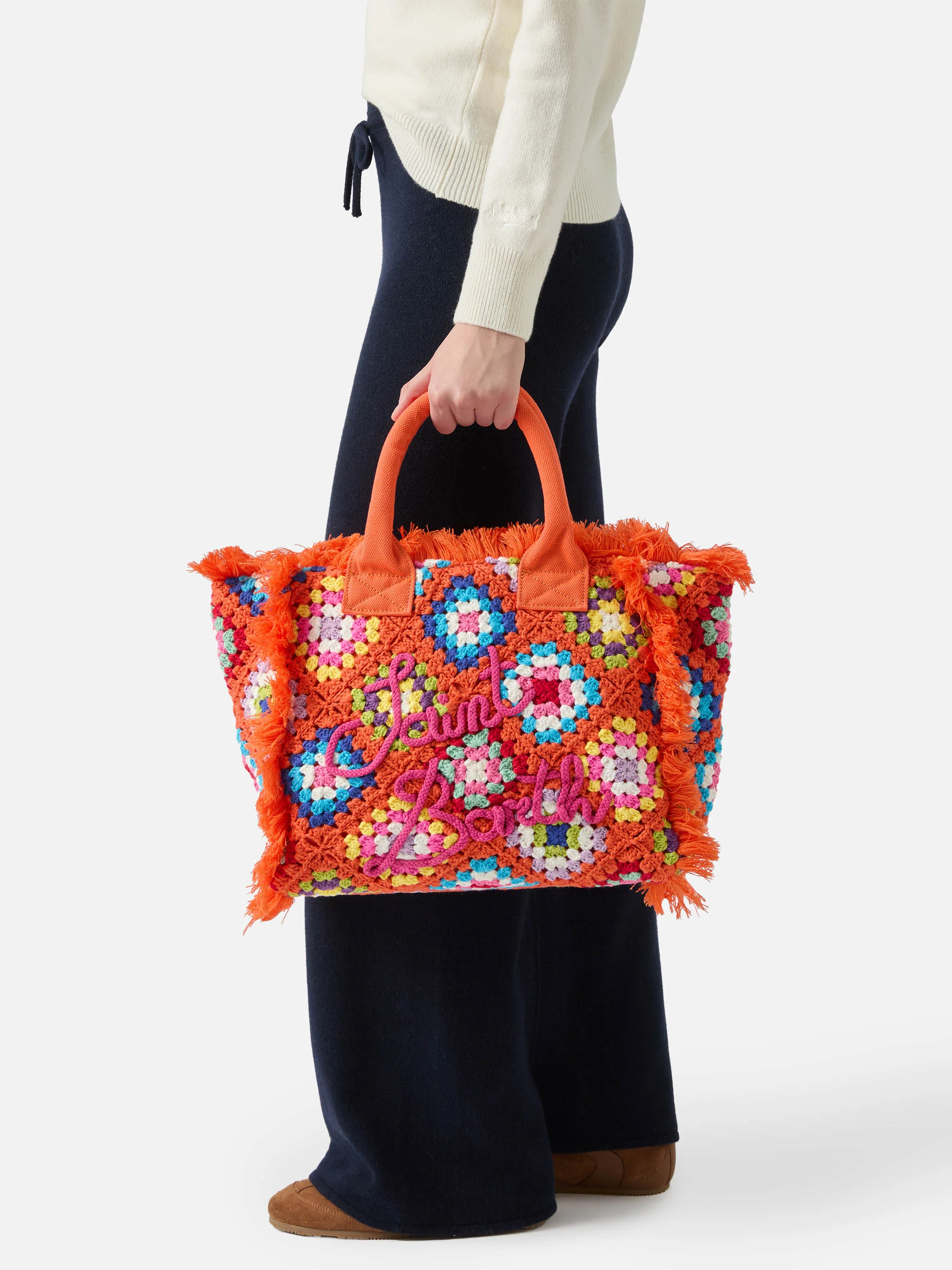 Borsa a spalla Vanity all'uncinetto con fantasia - Image 2