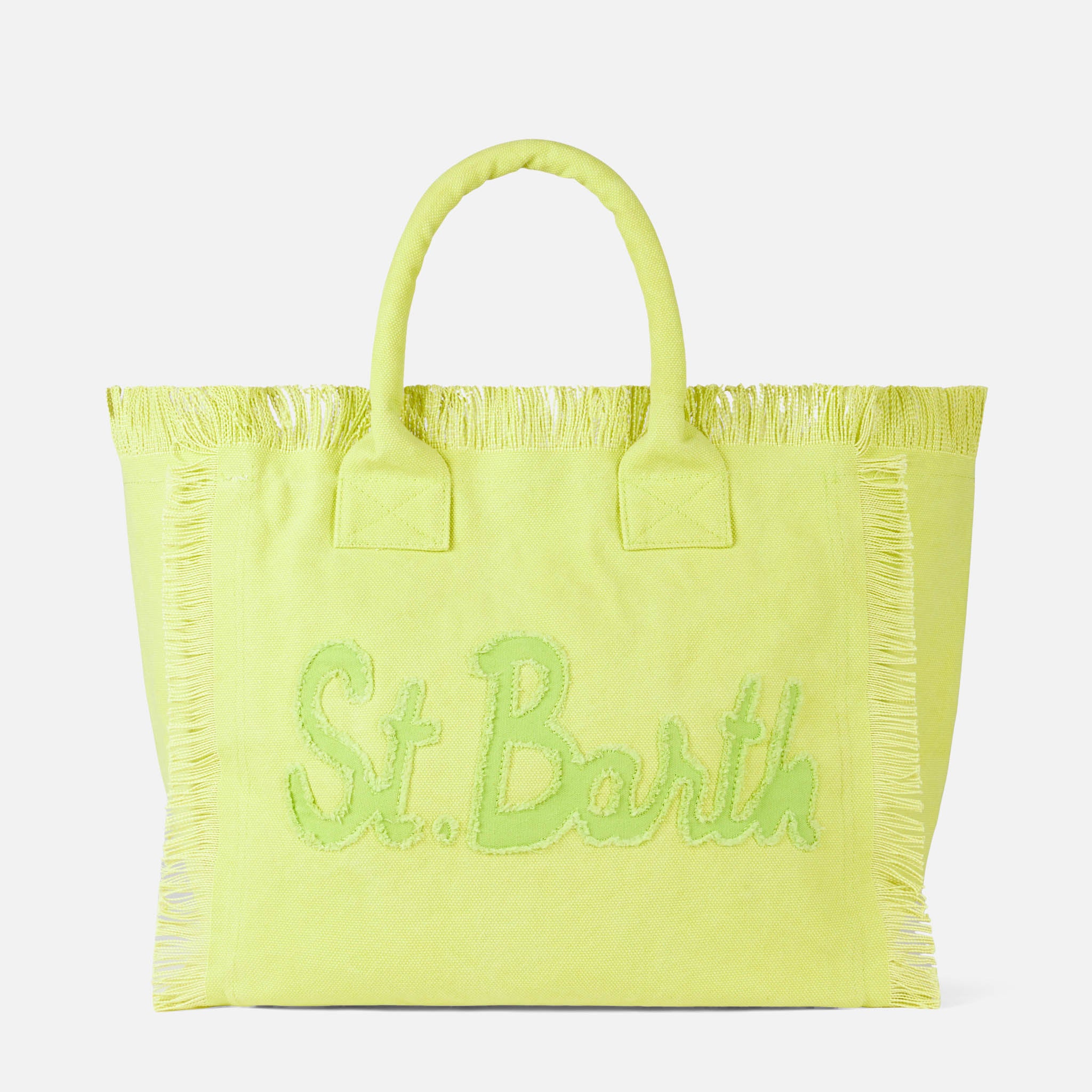 Borsa a spalla Vanity in tela verde chiaro - Image 5