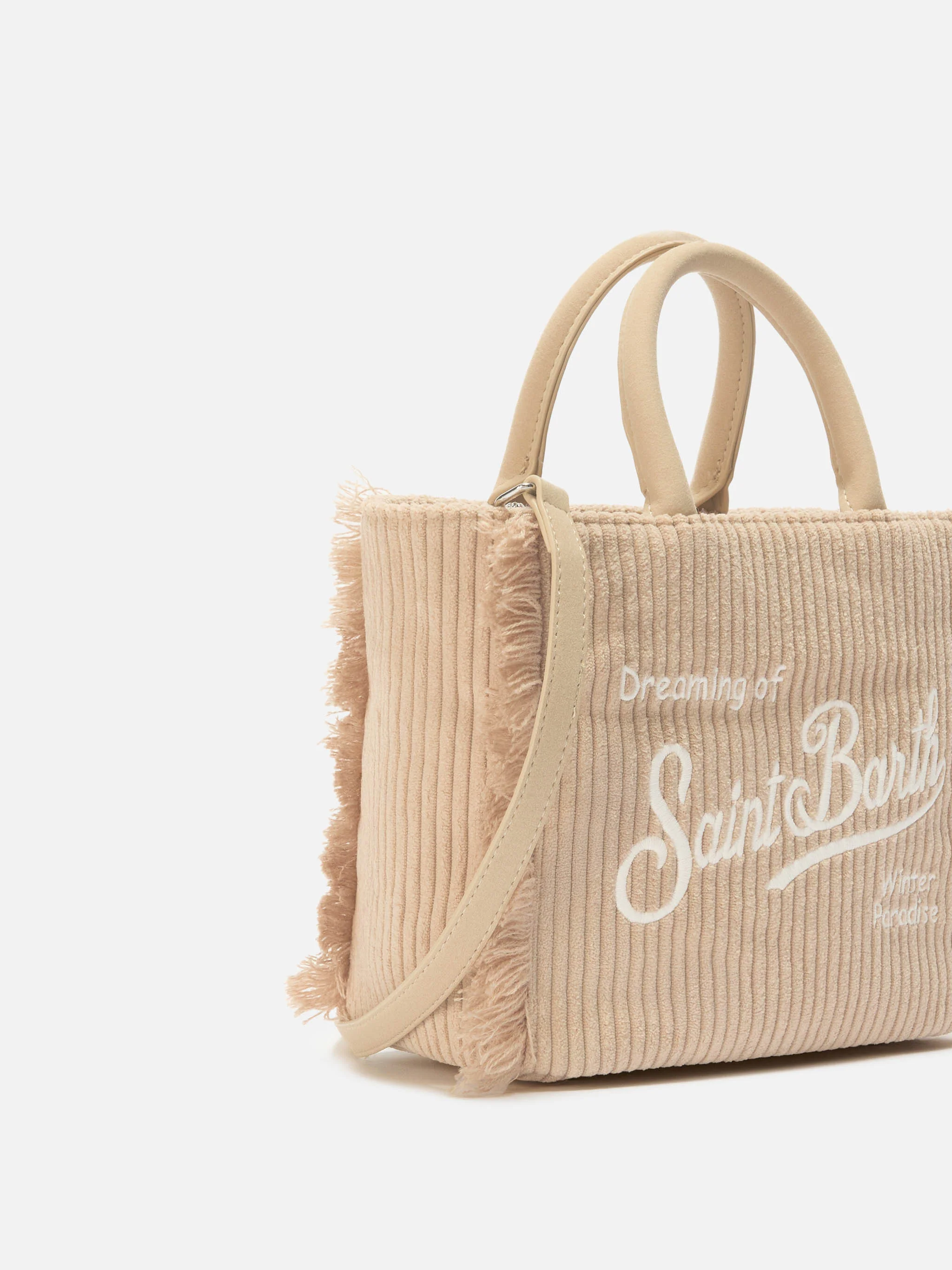 Borsa Vanity Mini Corduroy beige - Image 3