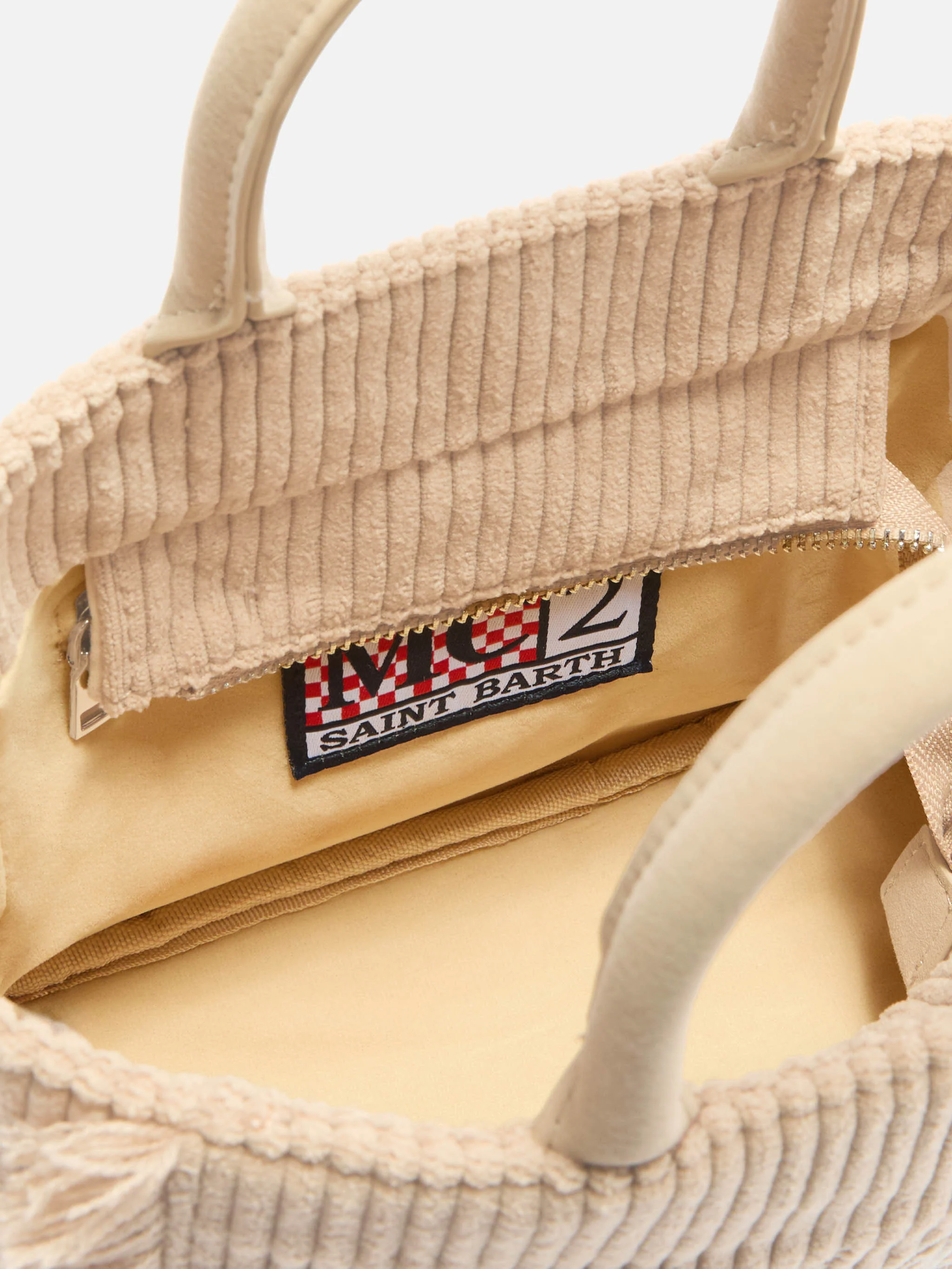 Borsa Vanity Mini Corduroy beige - Image 5