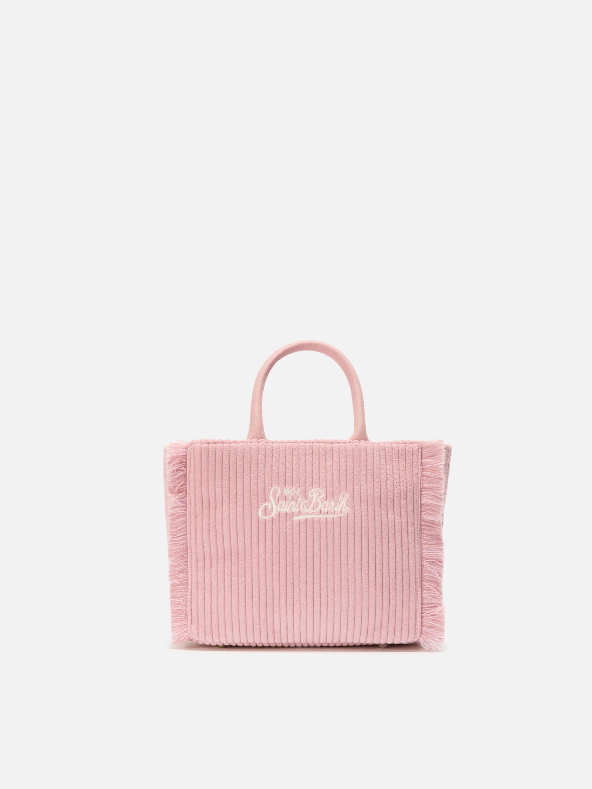 Borsa Vanity Mini Corduroy rosa - Image 4