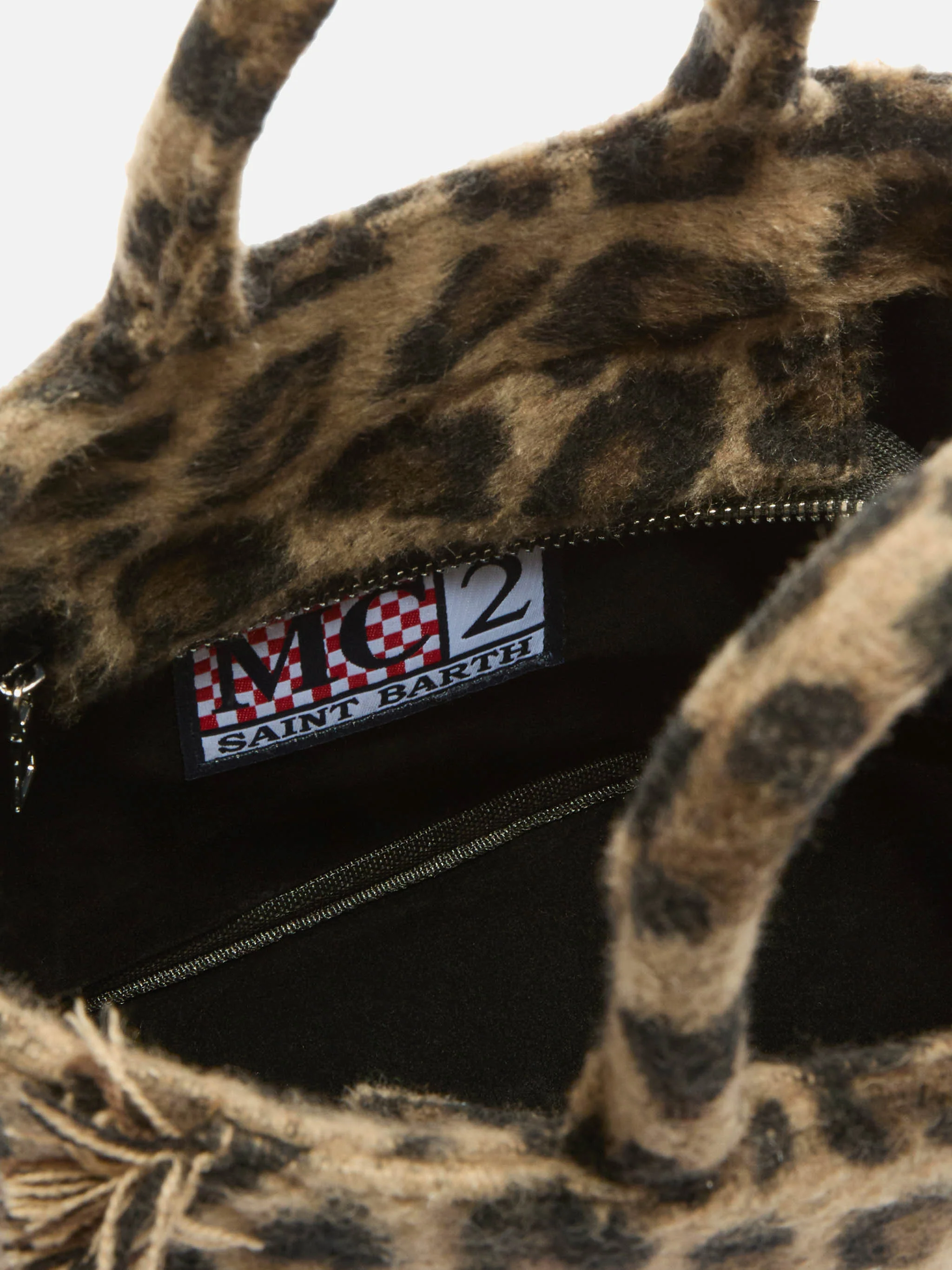 Borsa Vanity Mini Felt stampa leopardata - Image 5