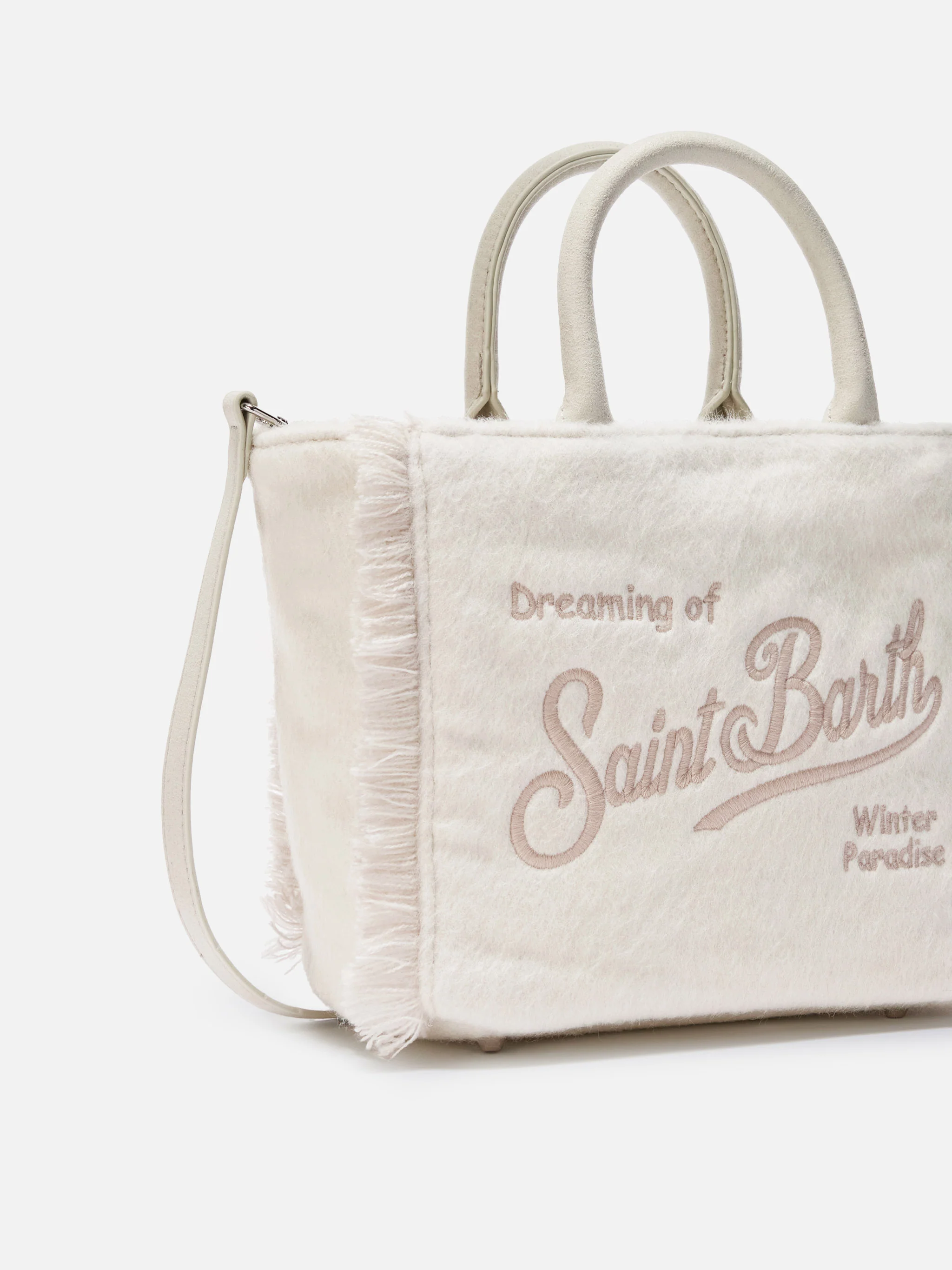 Borsa Vanity Mini Felt bianca - Image 3