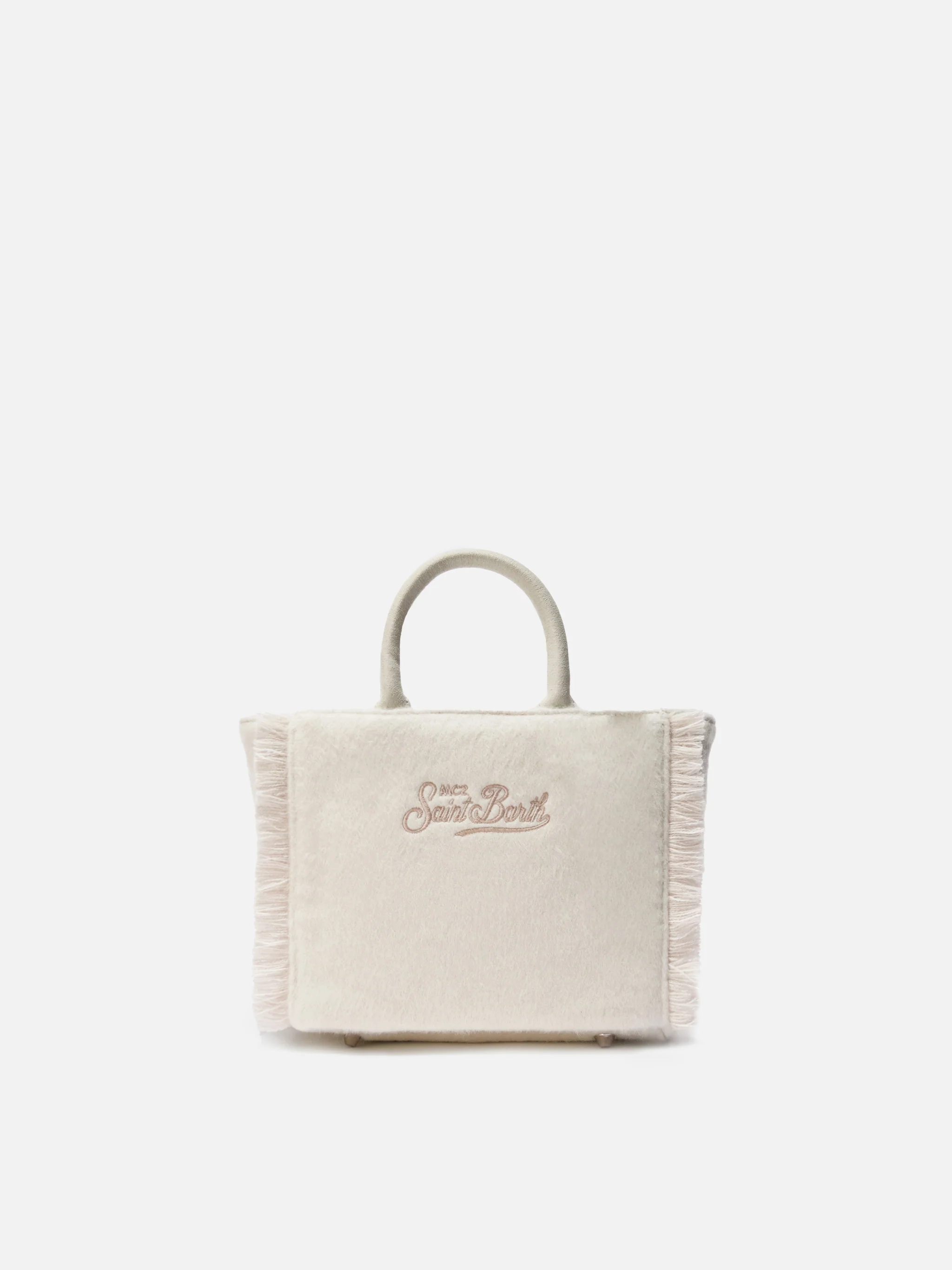 Borsa Vanity Mini Felt bianca - Image 4