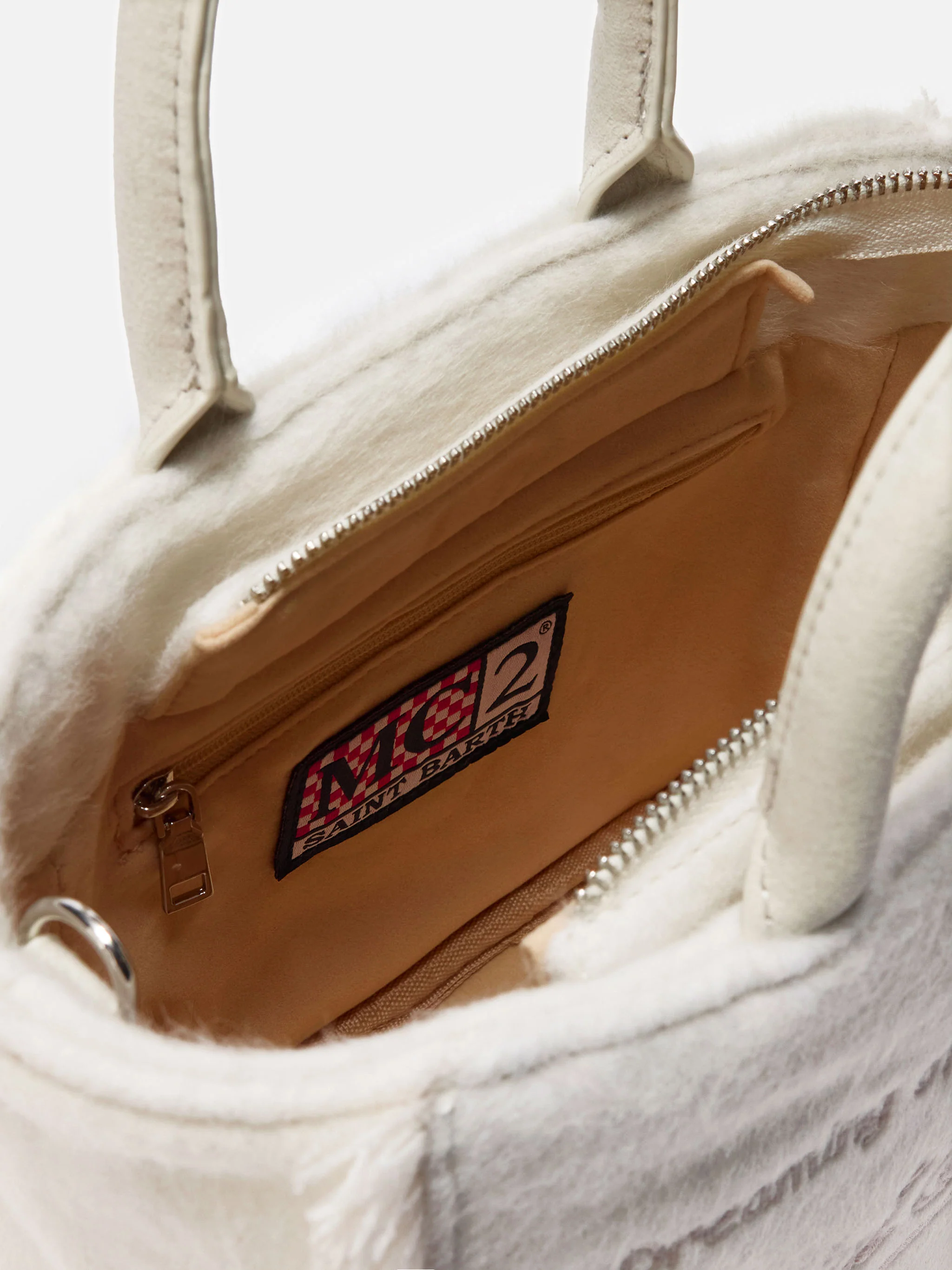 Borsa Vanity Mini Felt bianca - Image 5