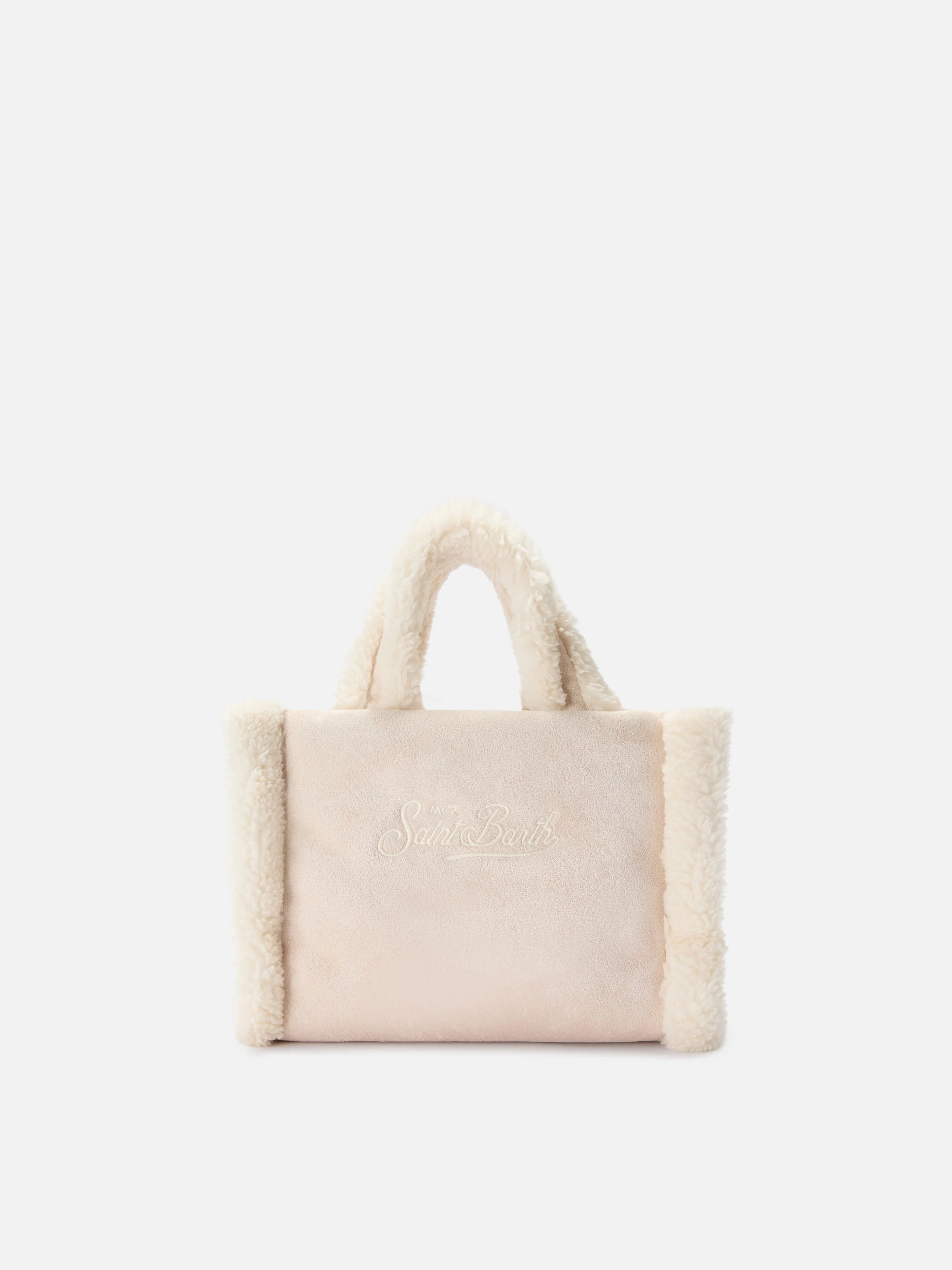 Borsa Vanity Mini shearling beige - Image 4