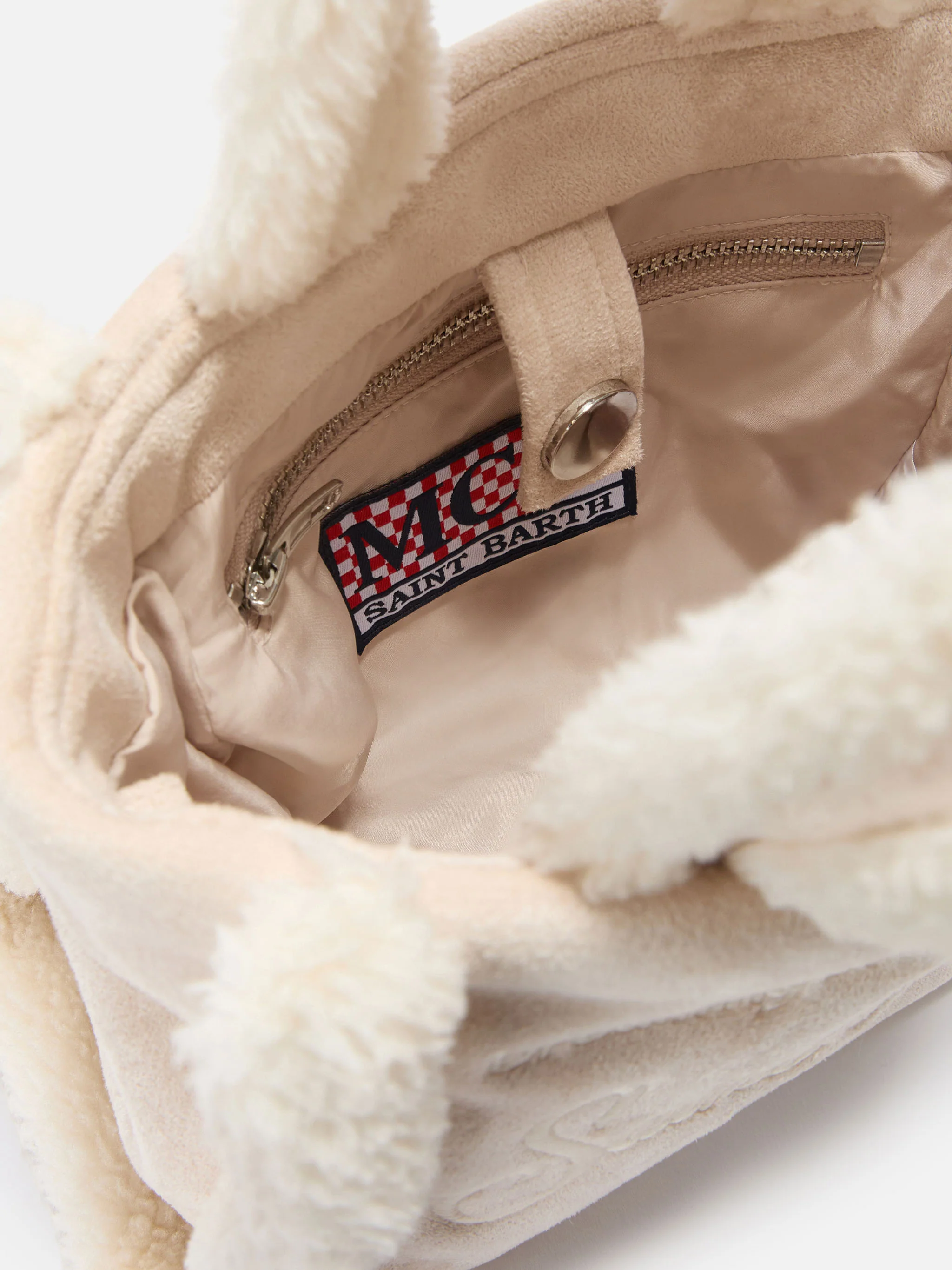Borsa Vanity Mini shearling beige - Image 5