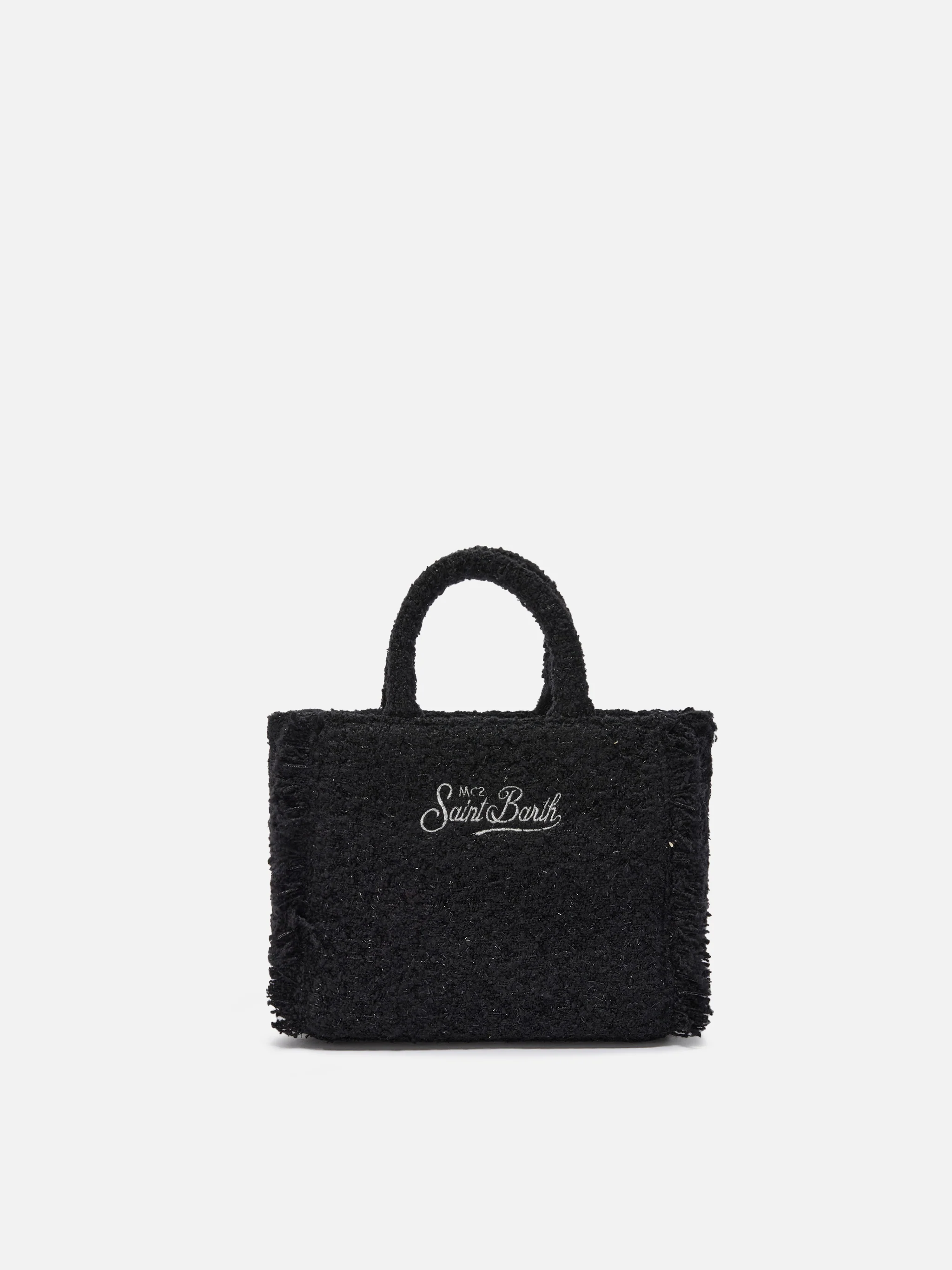 Borsa a mano Vanity Mini Tweed nera - Image 4