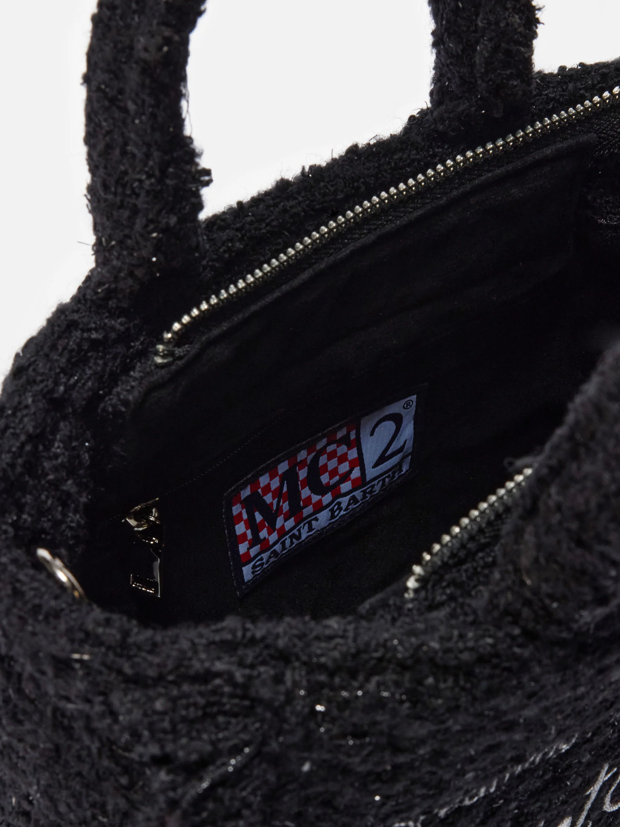 Borsa a mano Vanity Mini Tweed nera - Image 5