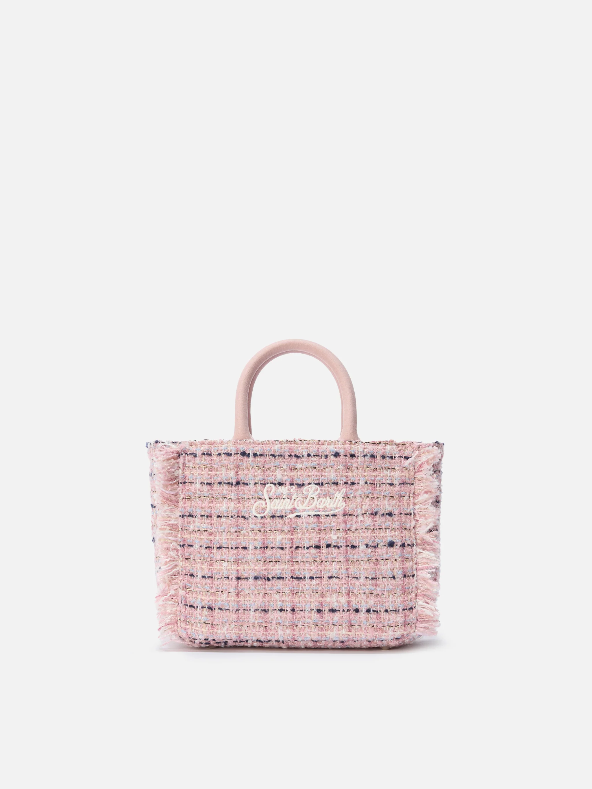 Borsa a mano Vanity Mini Tweed rosa - Image 4
