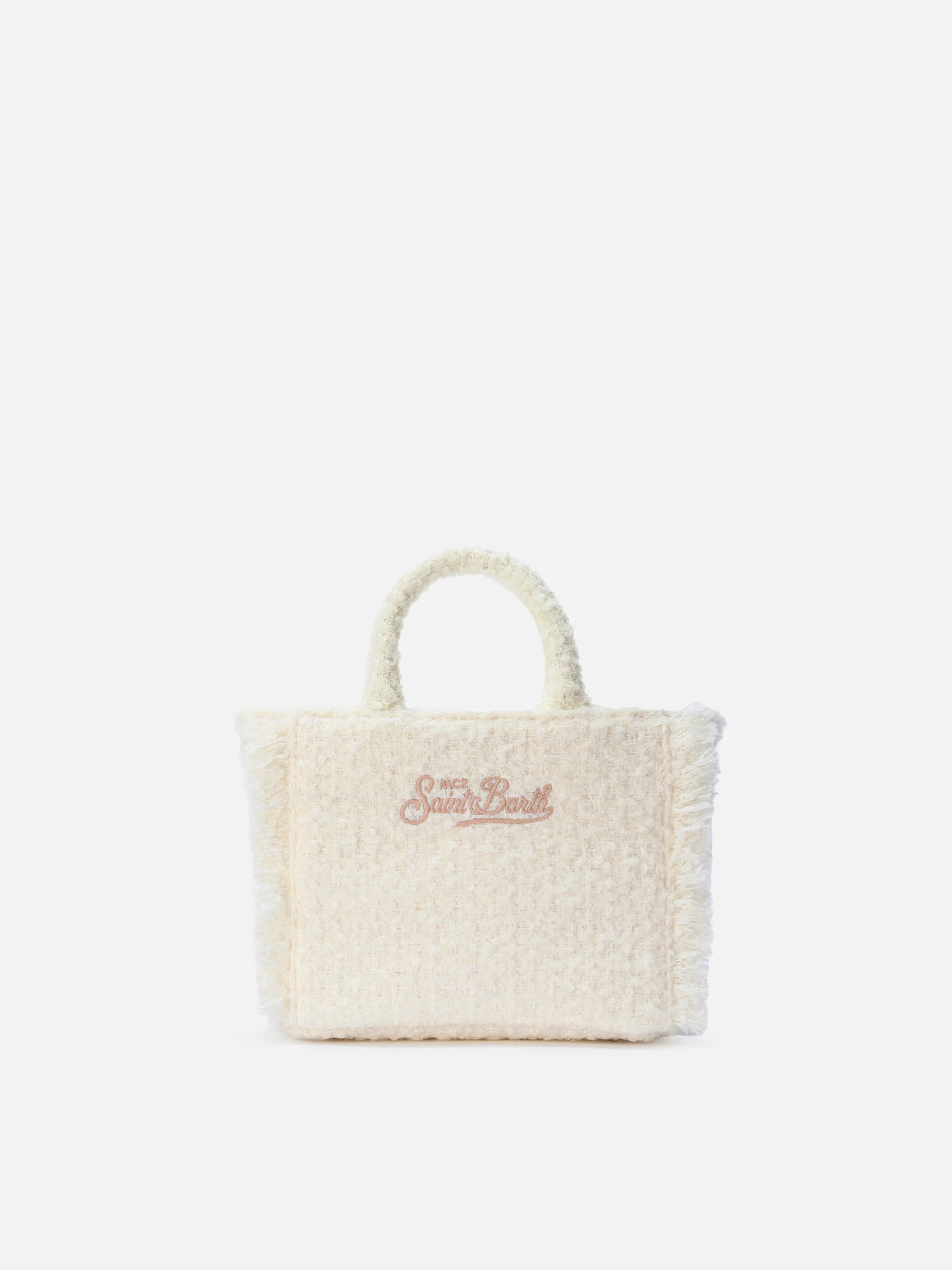 Borsa Vanity Mini Tweed bianca - Image 4