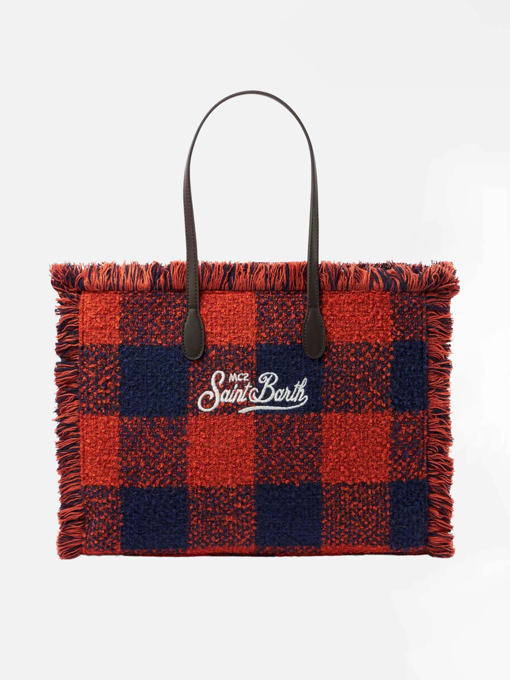 Borsa a spalla Vanity con stampa vichy - Image 4