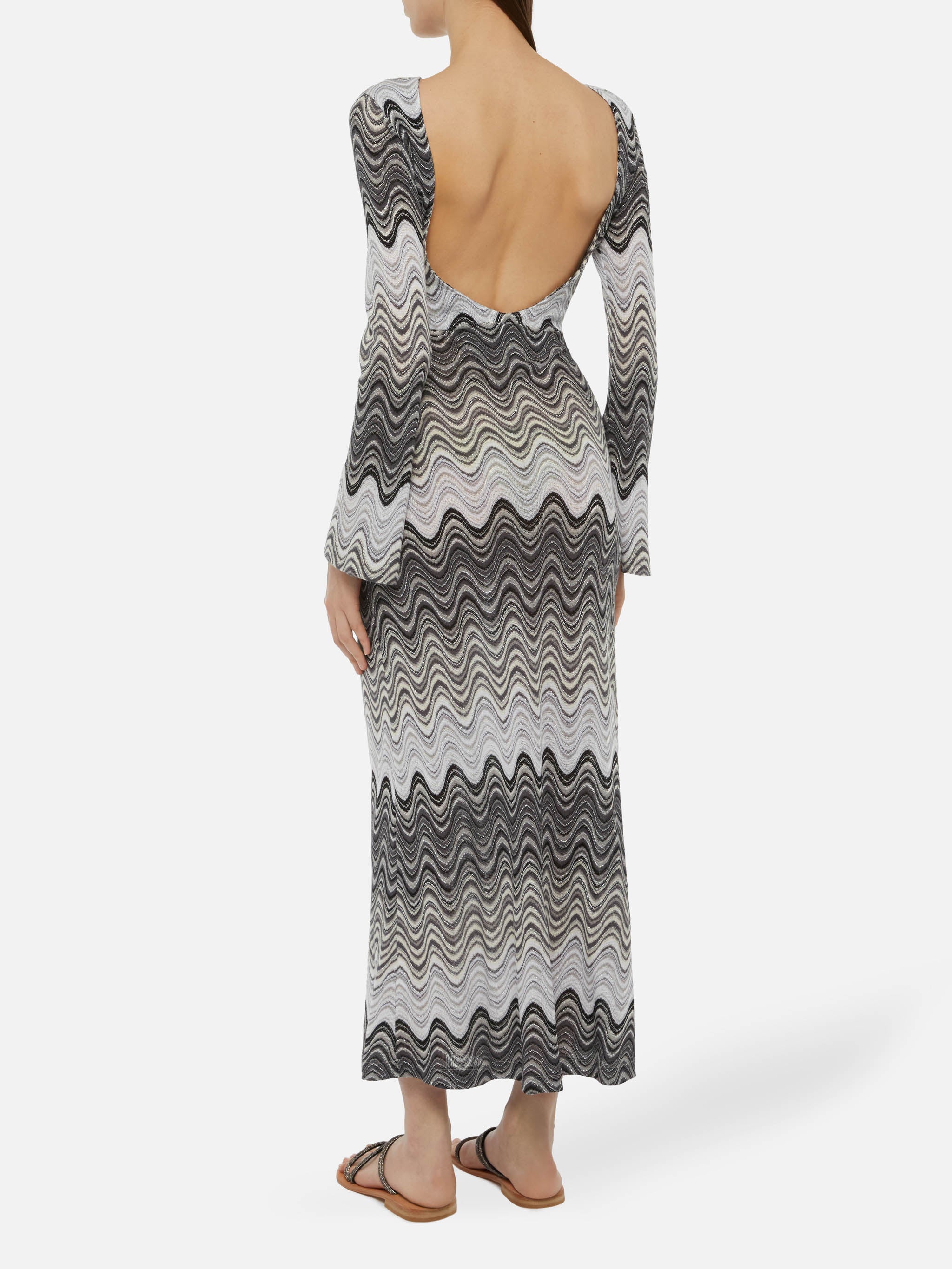 Abito maxi in maglia raschel Venere - Image 3