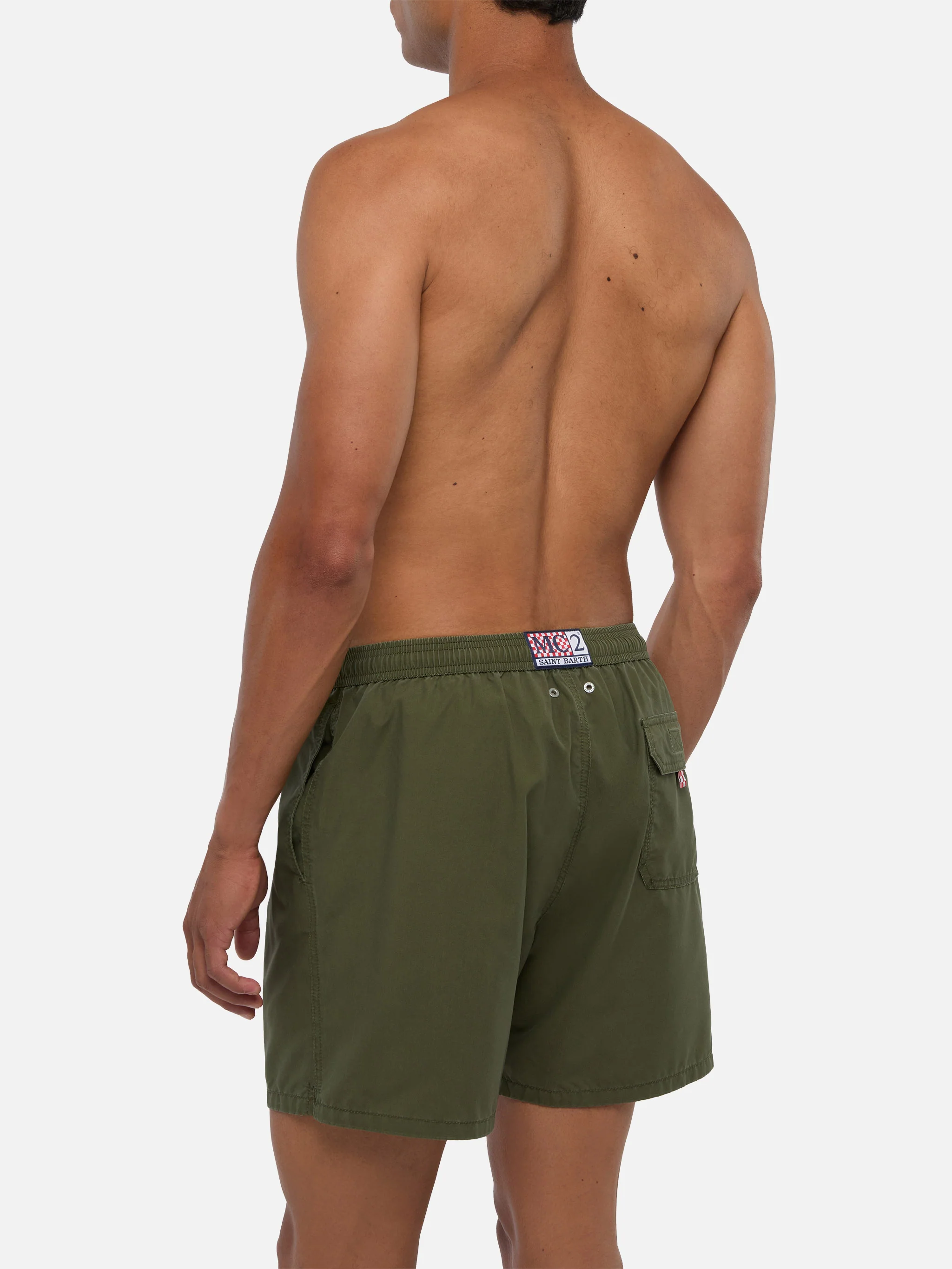 Costume mare Patmos Used verde militare vintage - Image 5