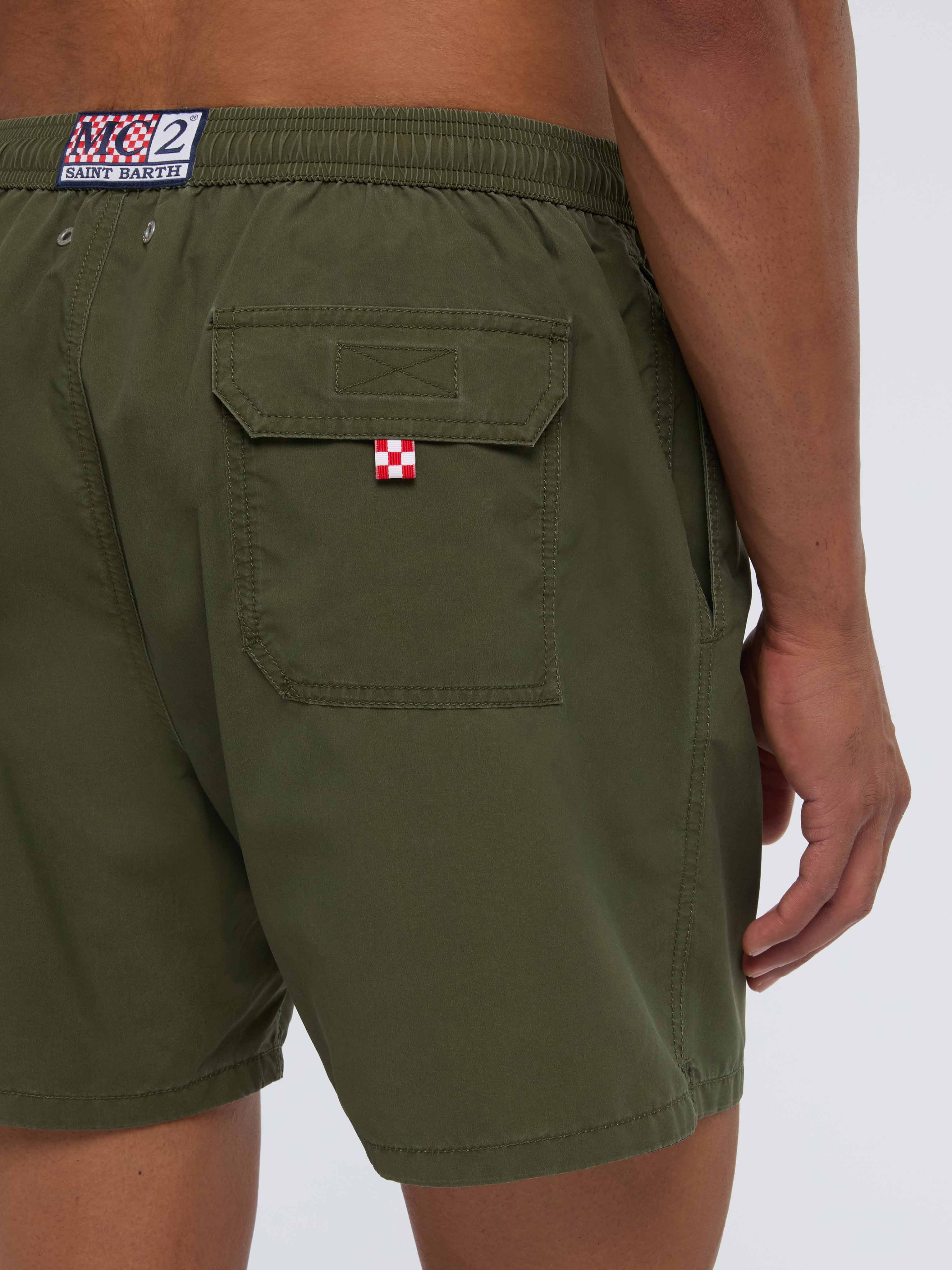 Costume mare Patmos Used verde militare vintage - Image 6