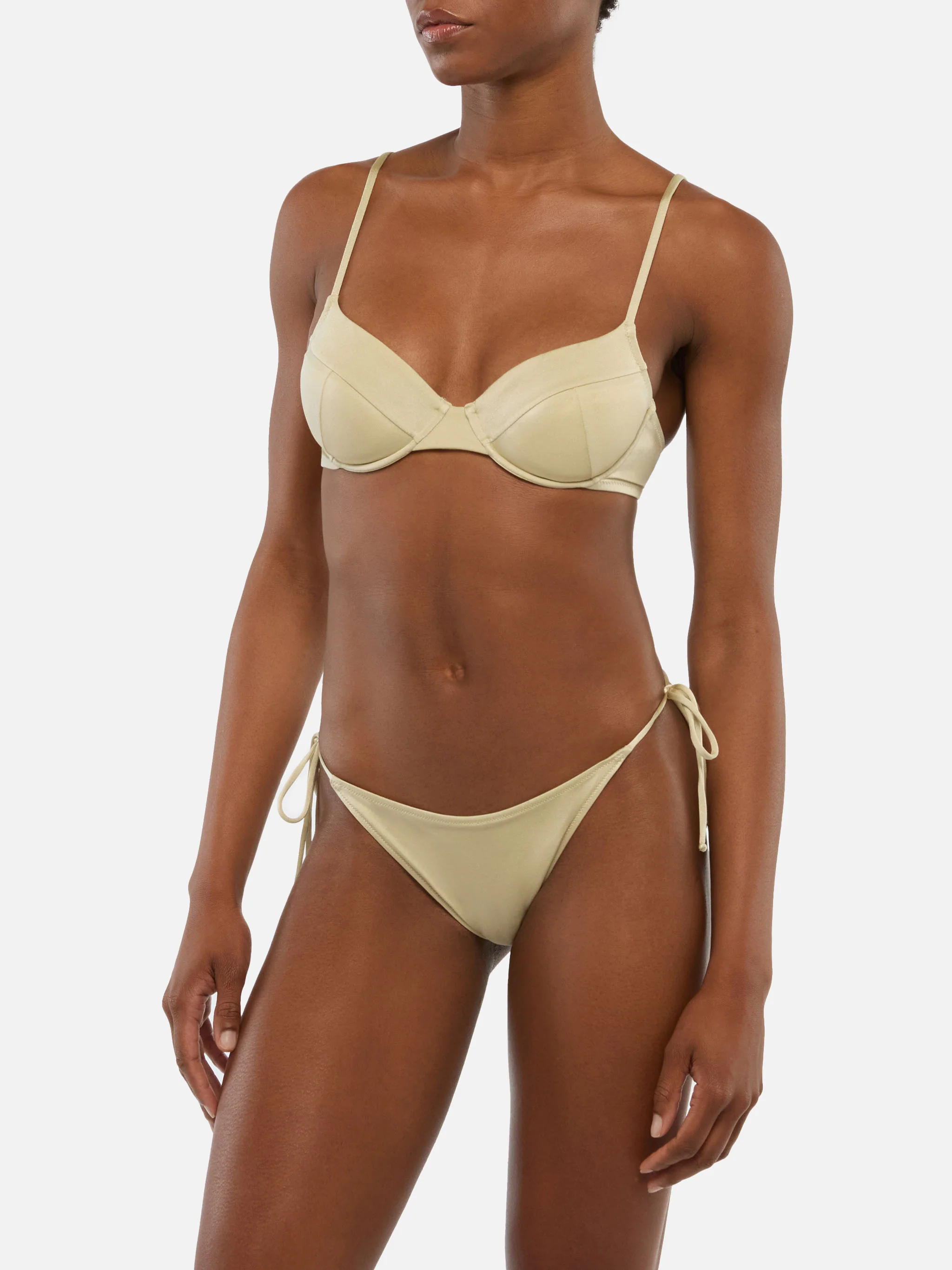 Bikini a bralette Bea Virgo in oro - Image 2
