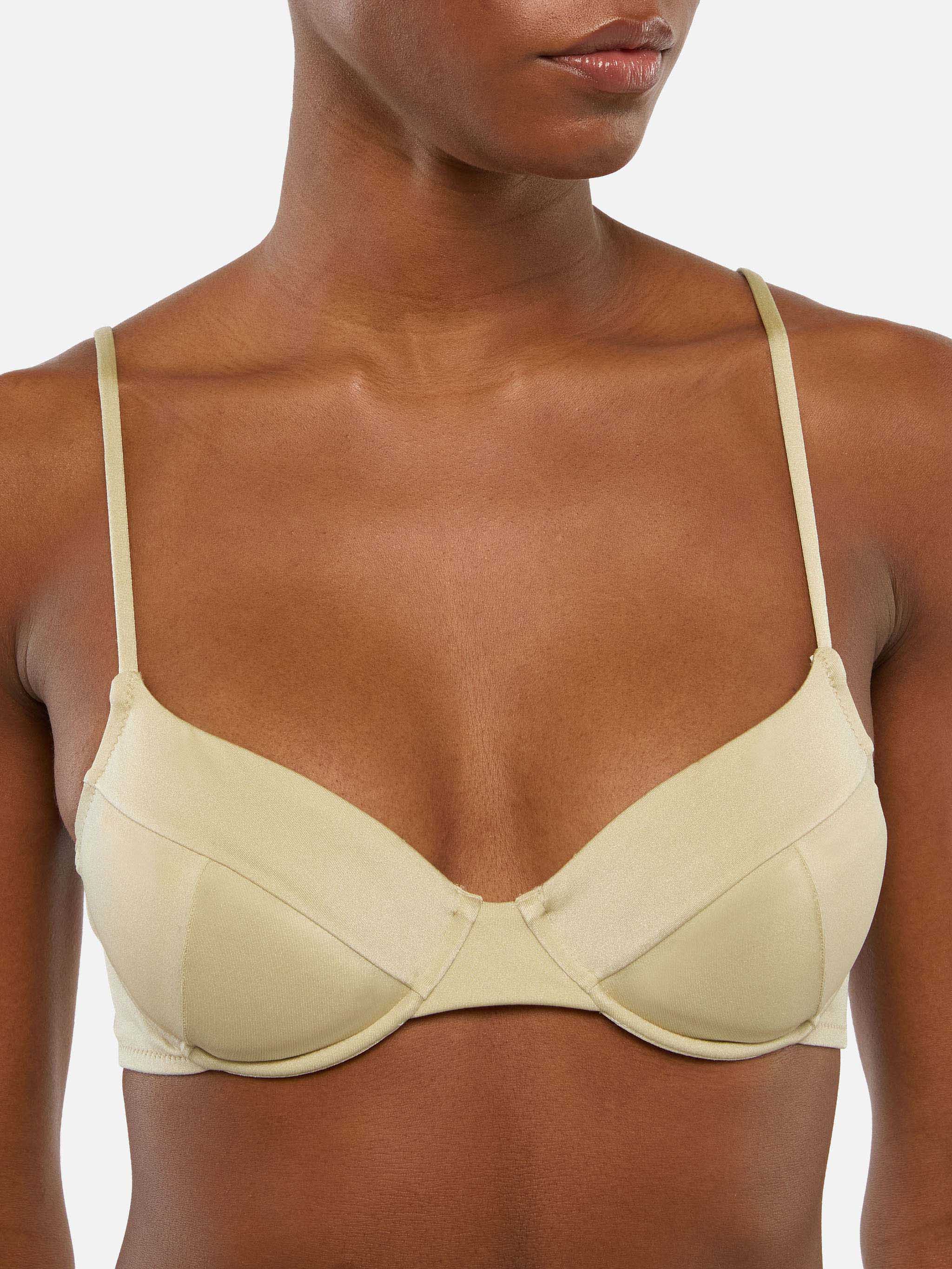 Bikini a bralette Bea Virgo in oro - Image 3