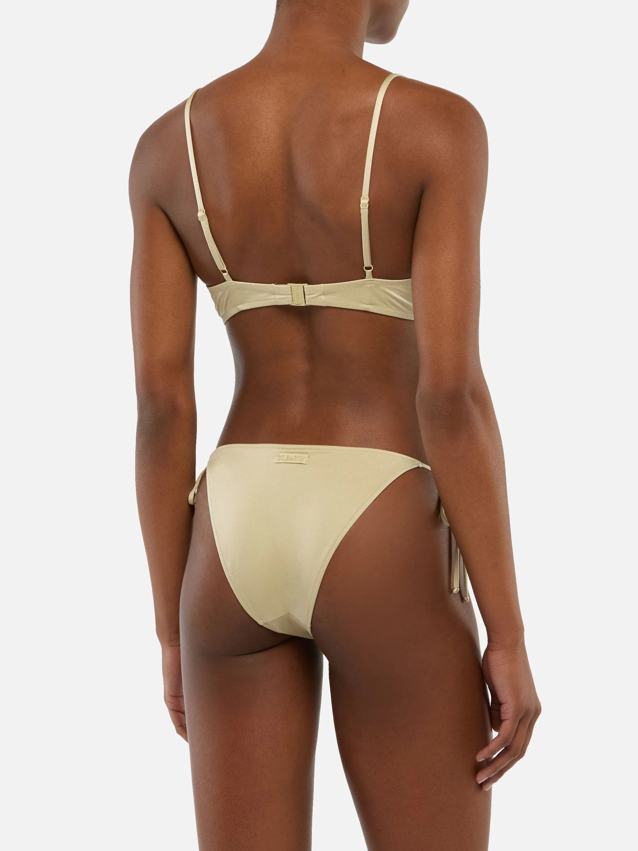 Bikini a bralette Bea Virgo in oro - Image 4